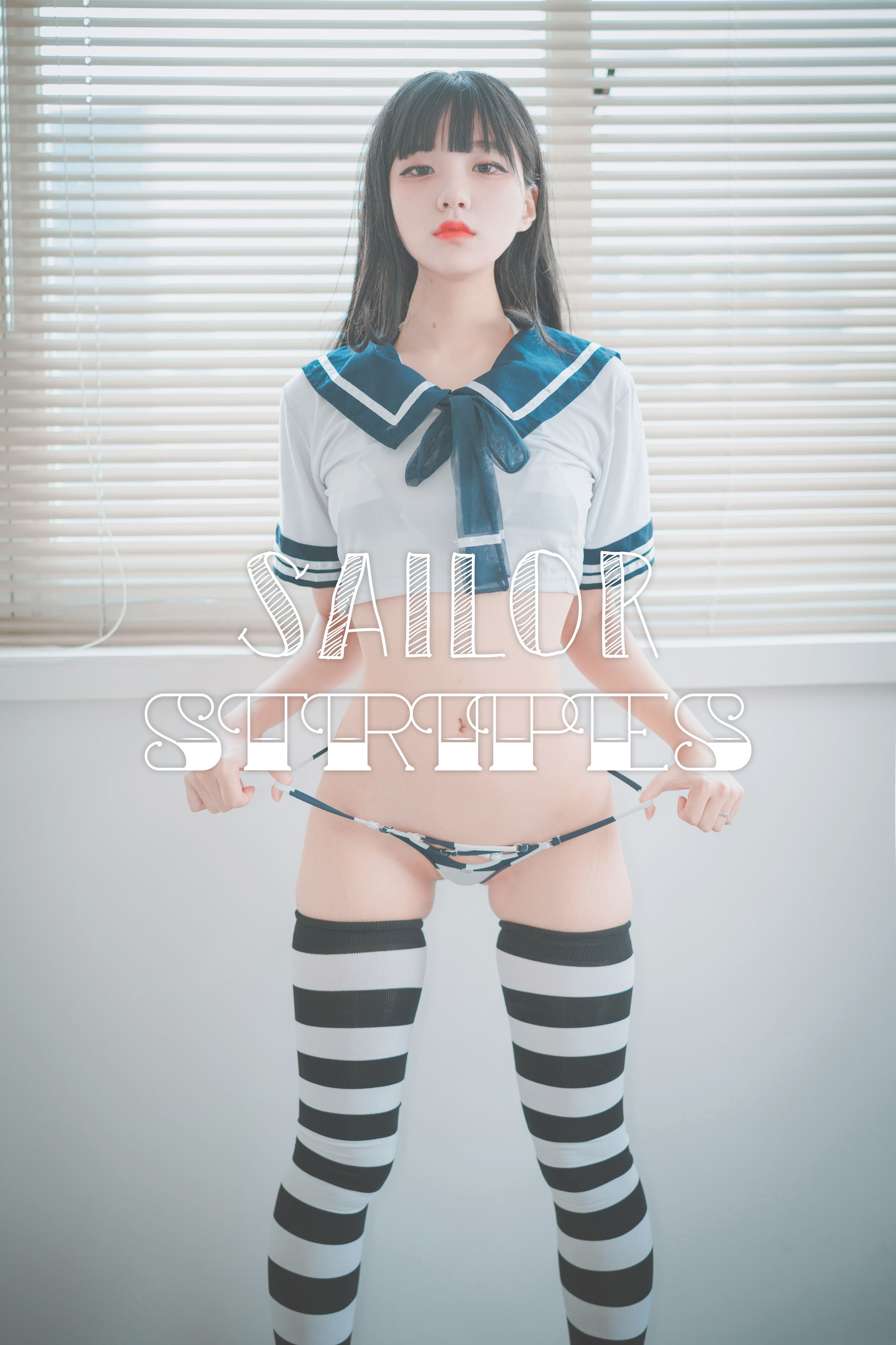 [DJAWA] Jenny – Sailor Stripes [25P] 2023-04-22 00:54:43 - 妍画集-妍画集