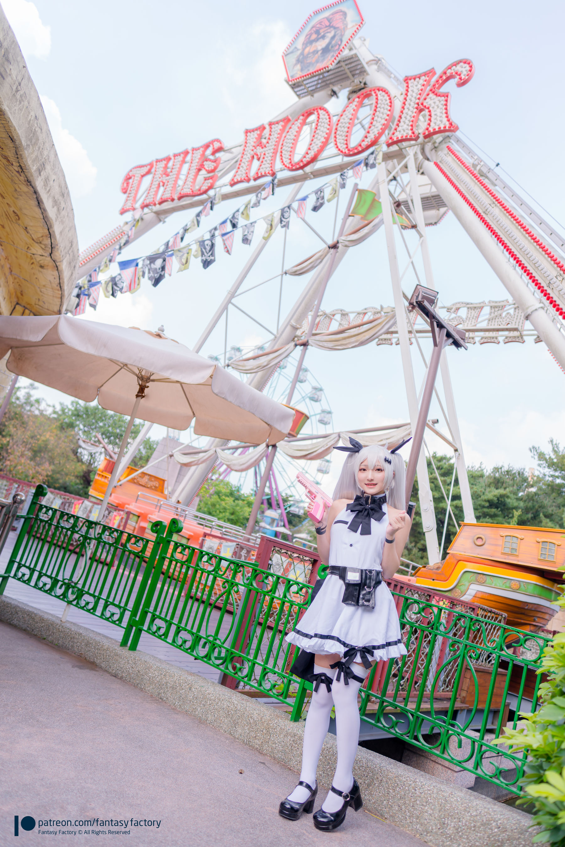 [Cosplay写真] 小丁 《Fantasy Factory》 – 2019.11 黑白 薄纱 网袜 [74P]-妍画集