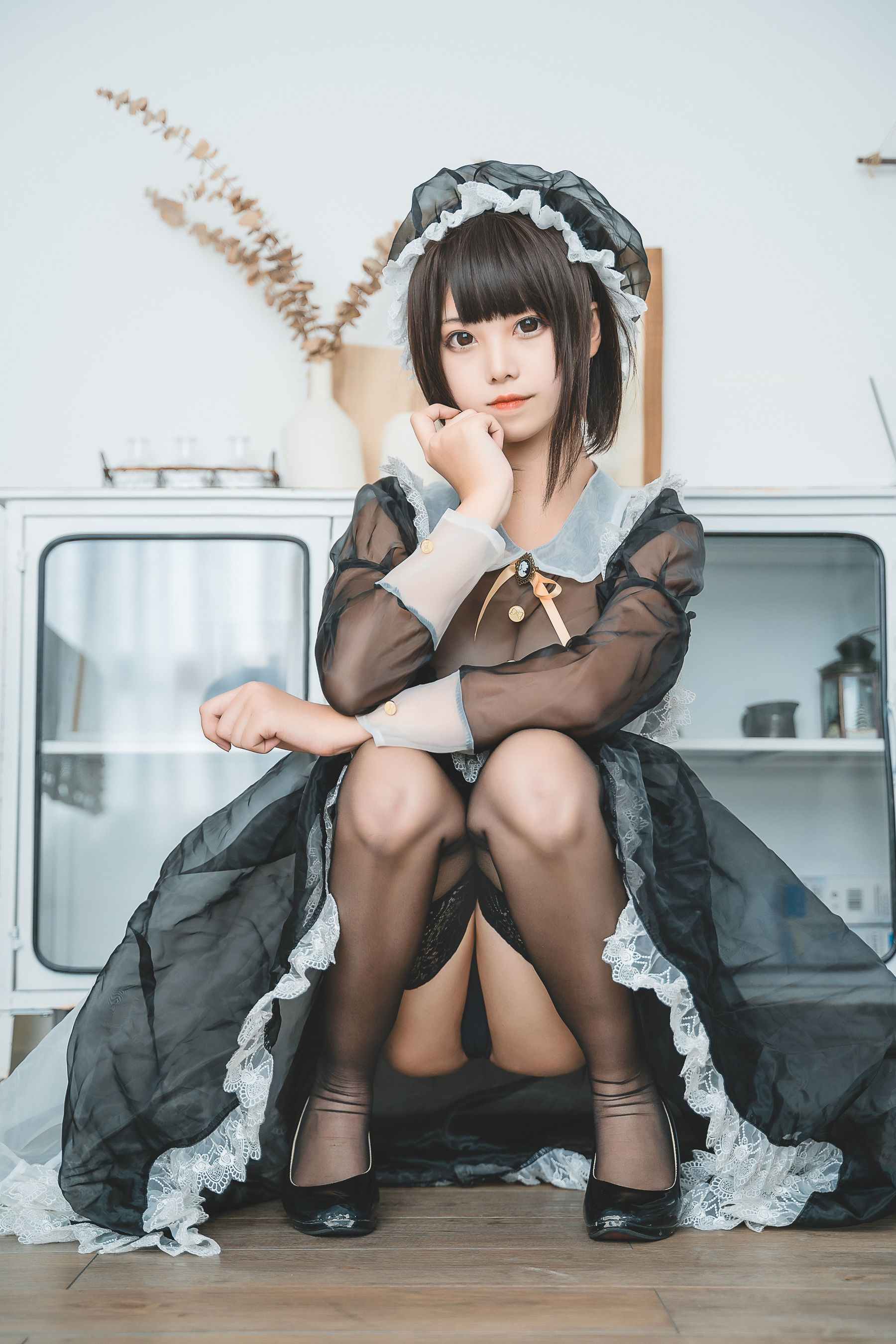 萌系小姐姐蜜汁猫裘 透明女仆 [30P] 插图5