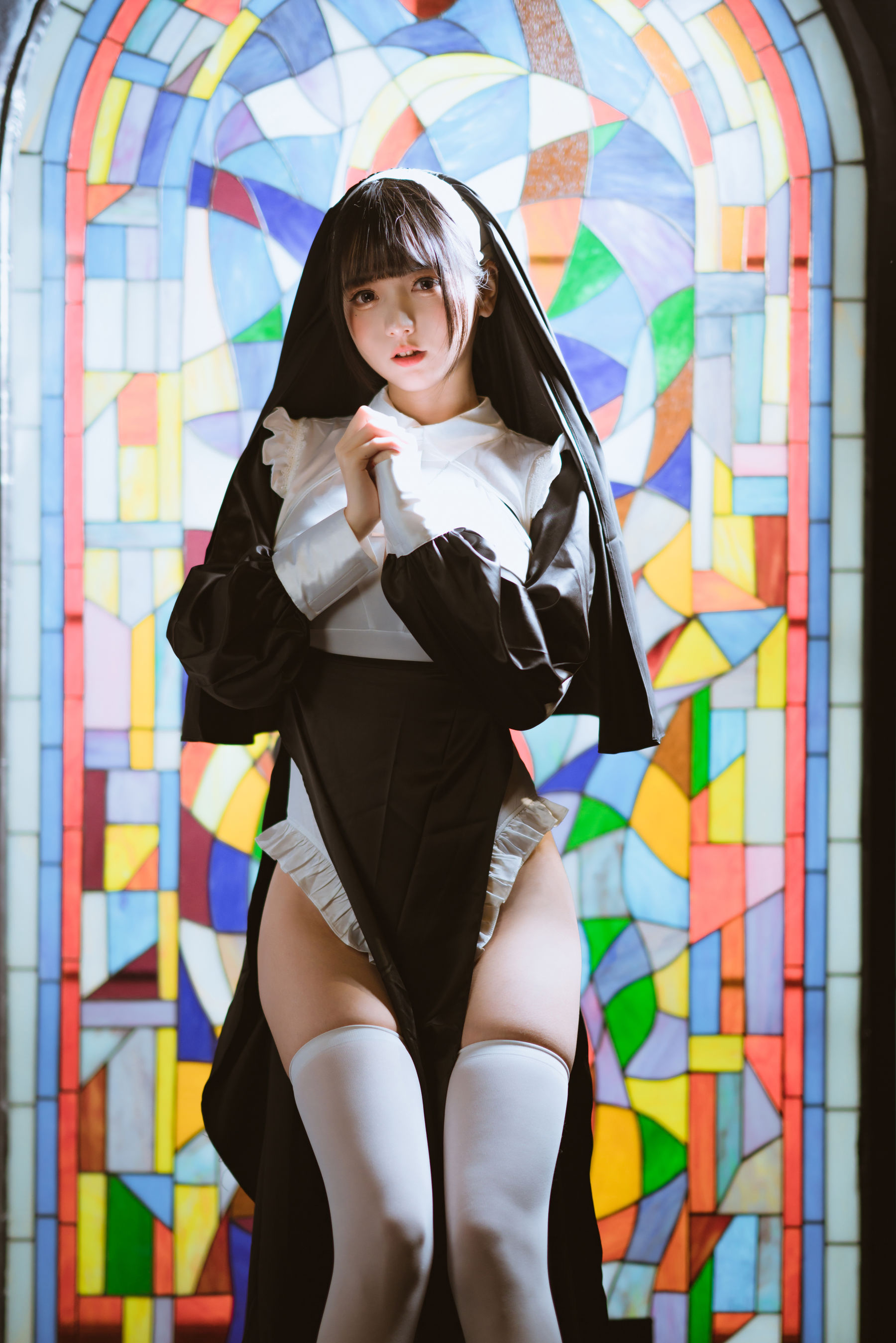 可爱妹子陆卿卿kyokyo – 修女 [16P]-妍画集