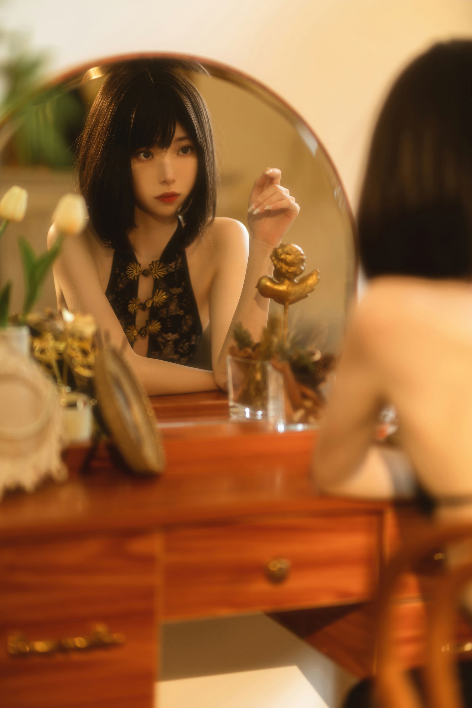 许岚(叁月life) – 纯欲黑纱 [40P]-妍画集