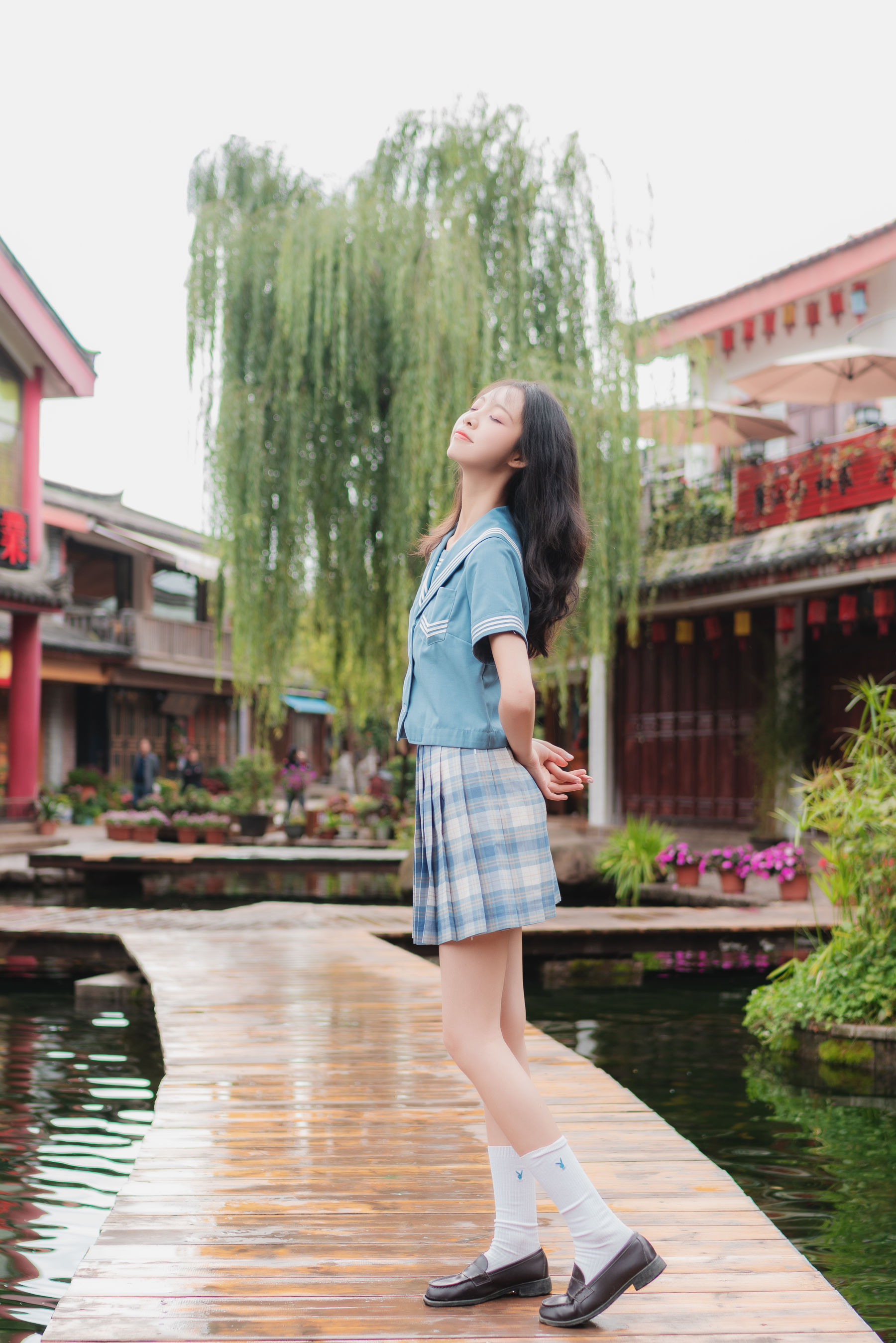 清纯妹子西瓜 丽江写真JK户外 [44P]-妍画集