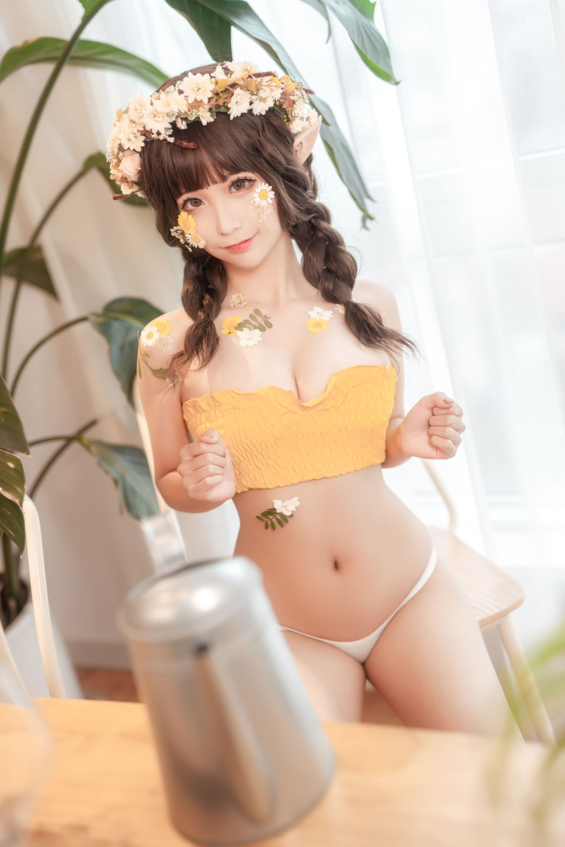 动漫博主蠢沫沫 – 尖耳国度 花精灵 [38P]-妍画集