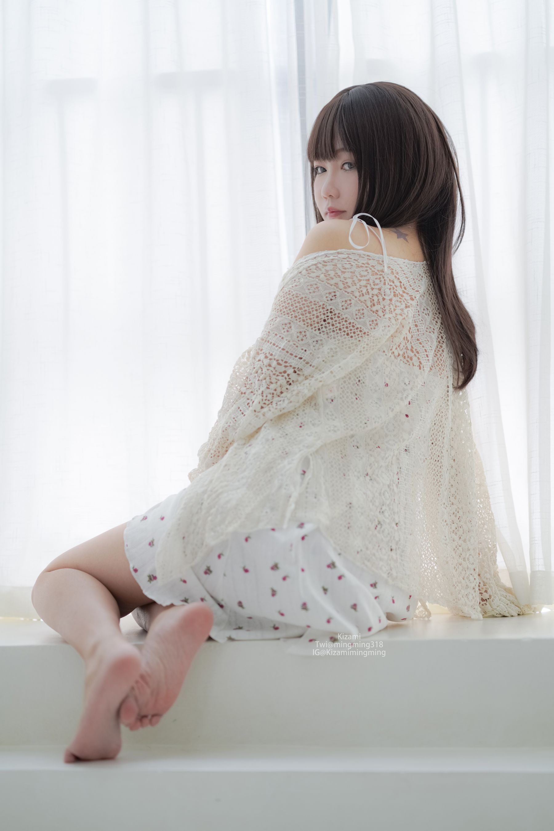 [銘銘Kizami] fantia 2021.09 针织衫+睡衣系列 [23P]-妍画集