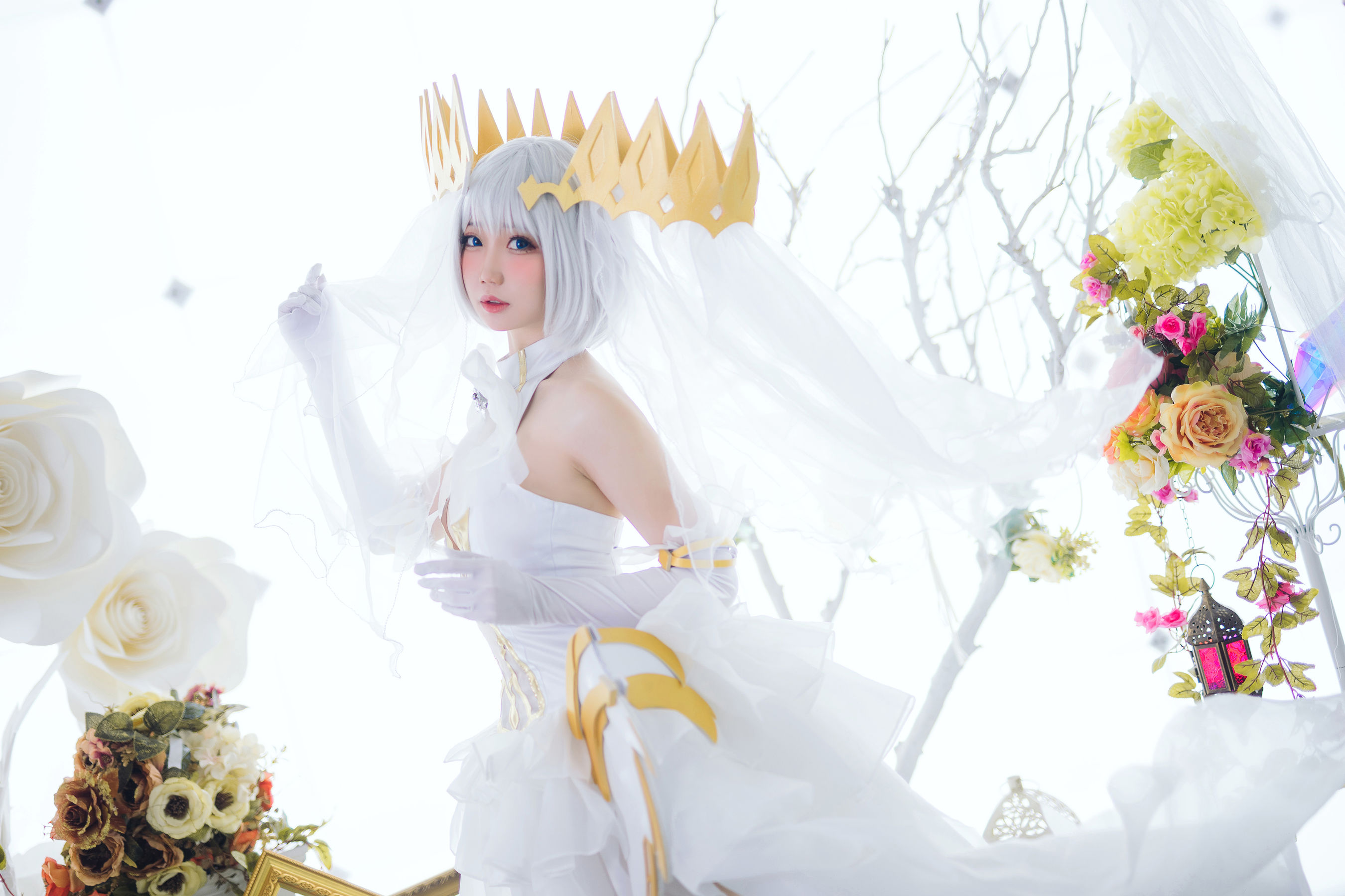 焖焖碳 – 鸢一折纸灵衣 [20P]-妍画集