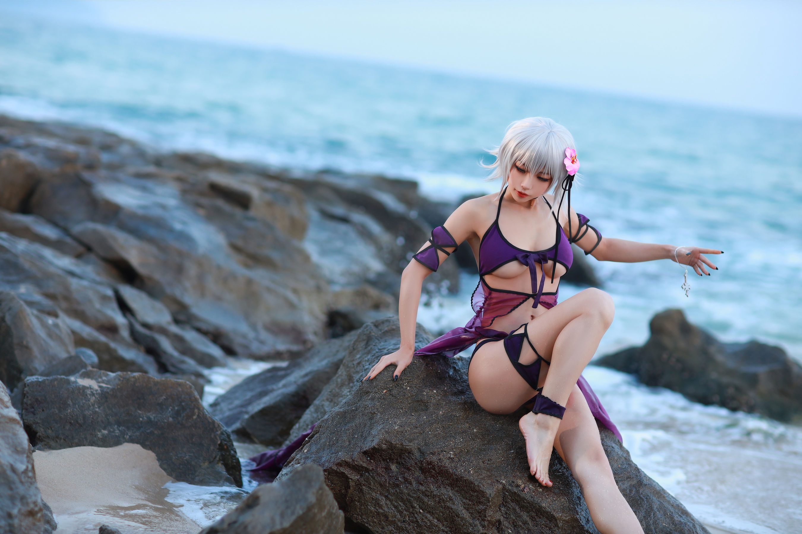 动漫博主水淼aqua – 贞德泳装 [41P]-妍画集