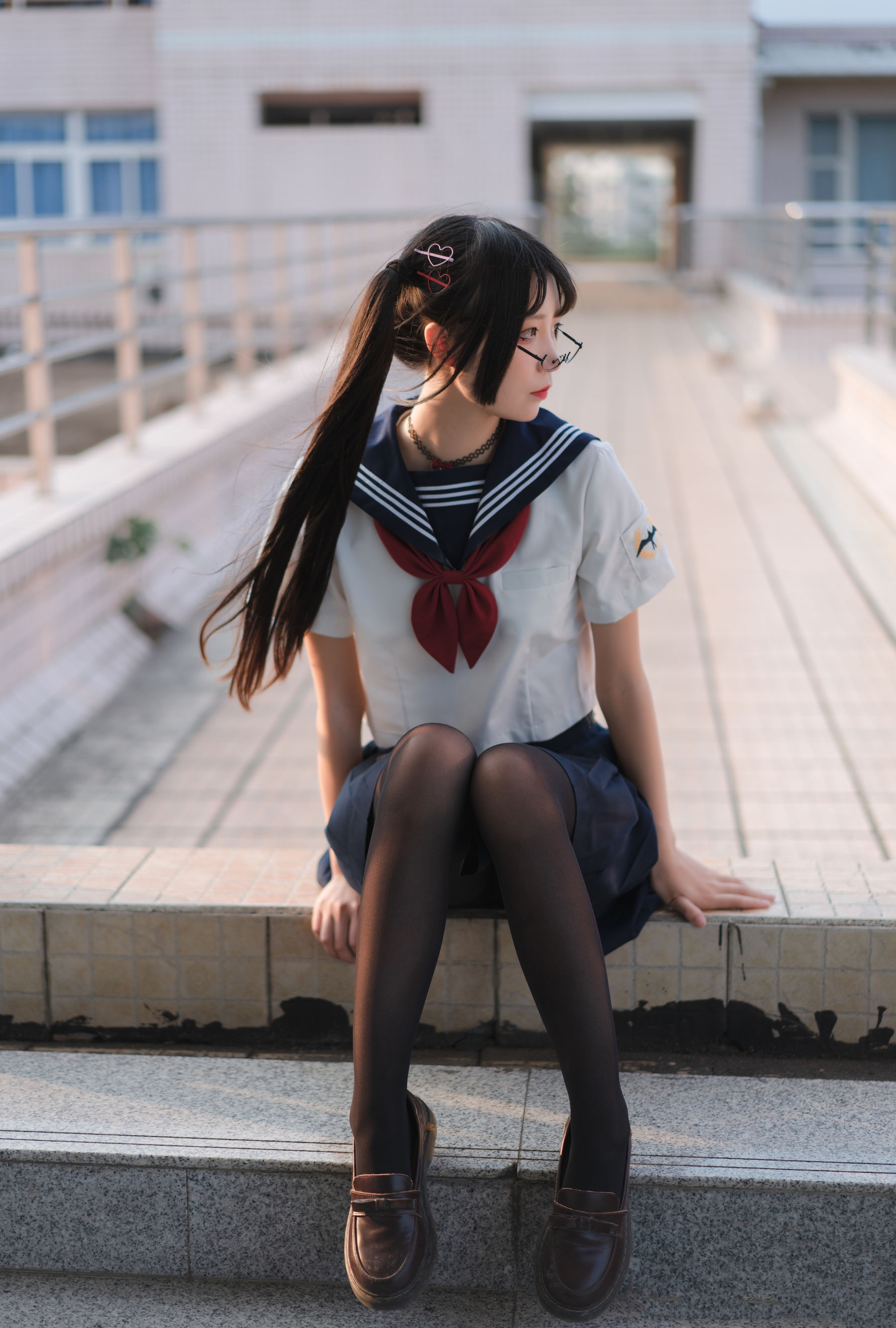 清纯少女五更百鬼 – 要一起学习吗 [8P]-妍画集