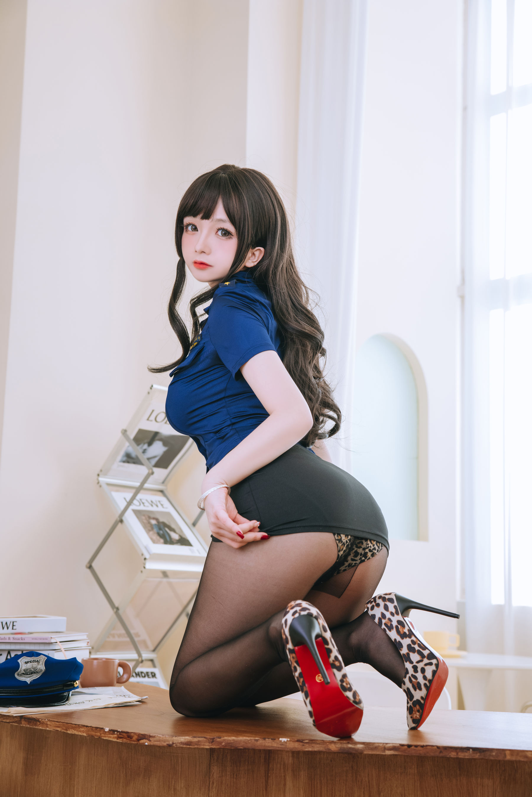 Cosplay日奈娇 – 豹纹女警 [109P] 插图4