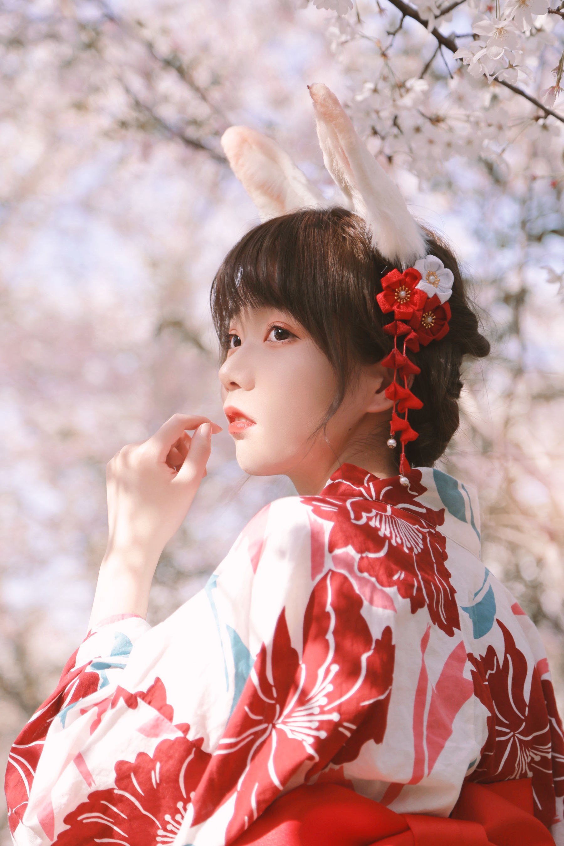 可爱妹子Fushii_海堂 – 樱花兔兔 [34P]-妍画集