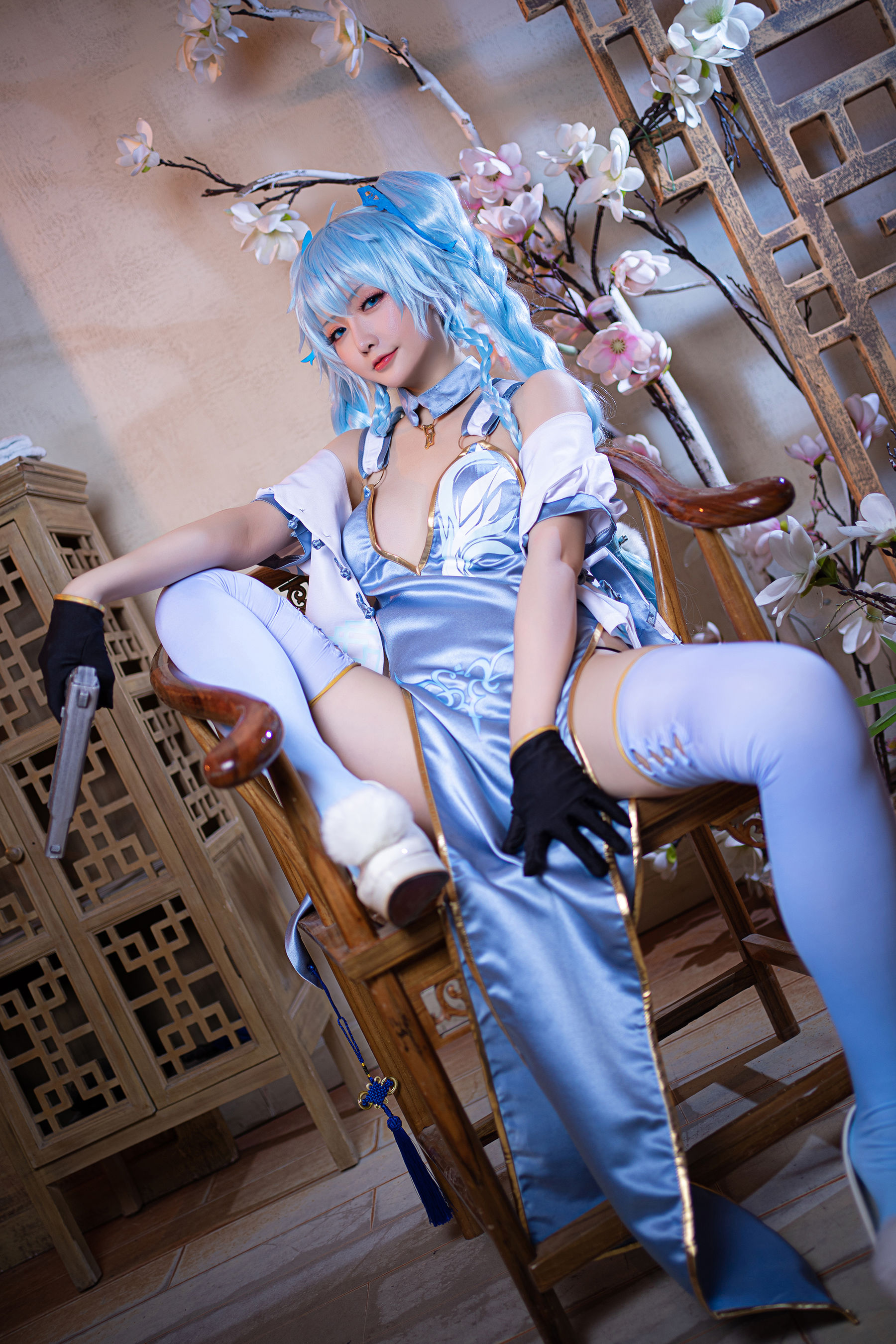 Coser小姐姐星之迟迟 – 秘密花园 PA15翠雀媚 [14P]-妍画集