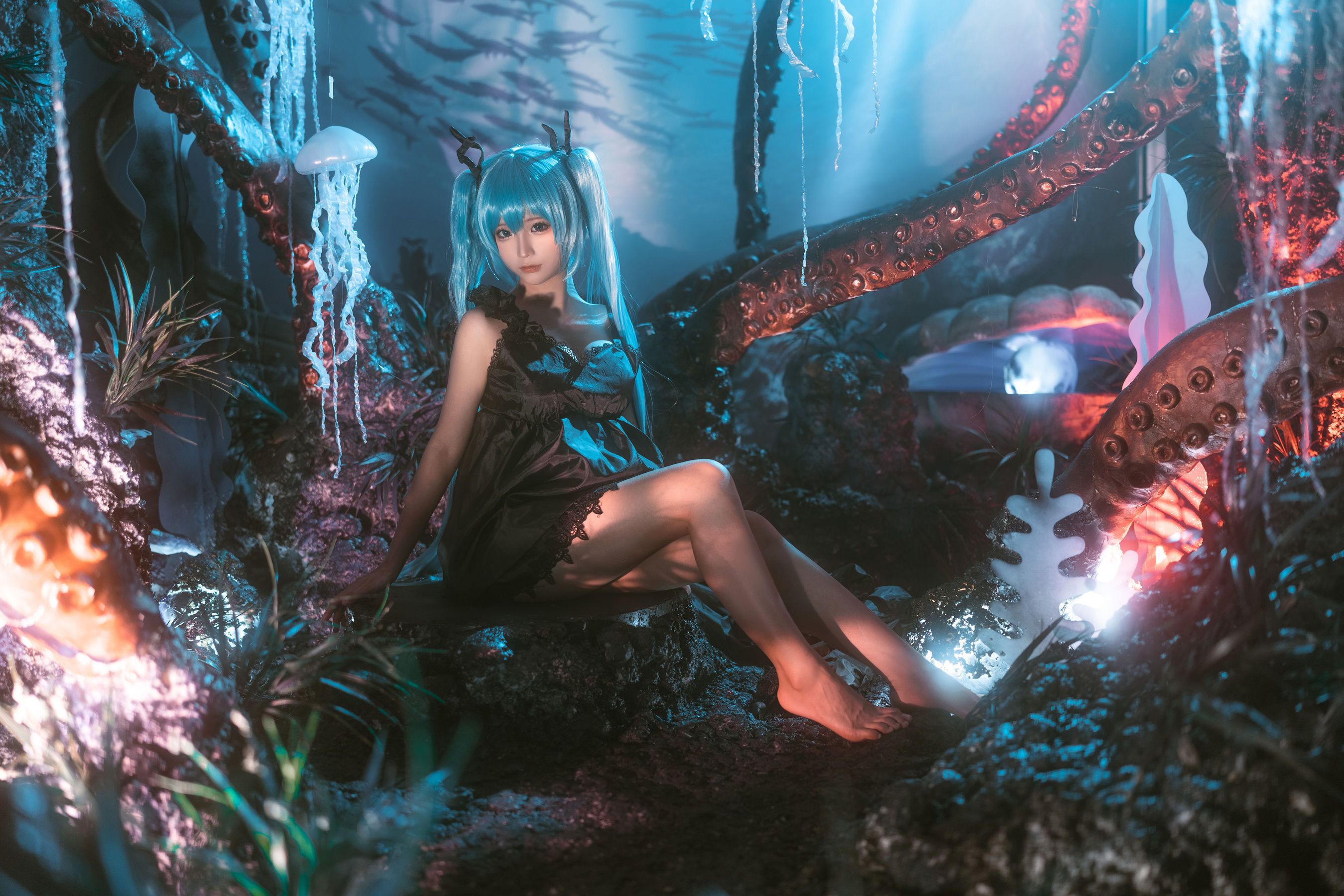 动漫博主蠢沫沫 – 深海少女 [44P]-妍画集