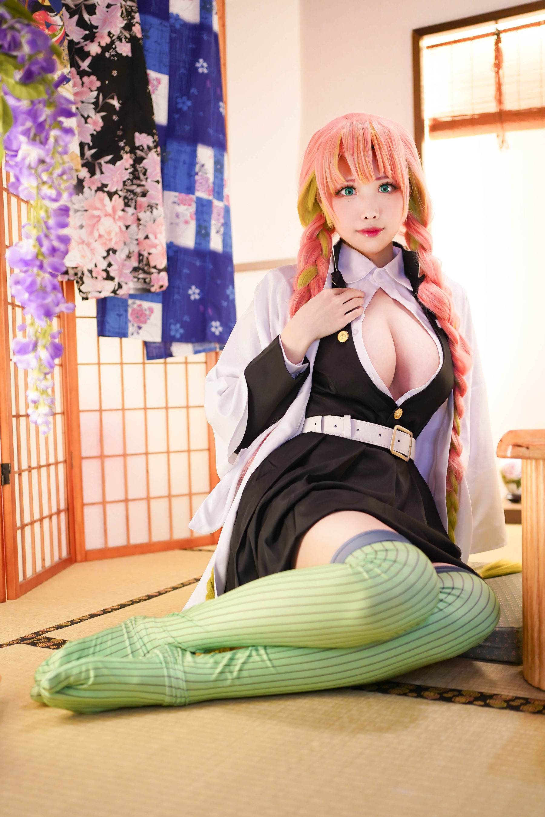 [Cosplay写真] Coser萱-KaYa – 鬼灭之刃 甘露寺 [35P]-妍画集