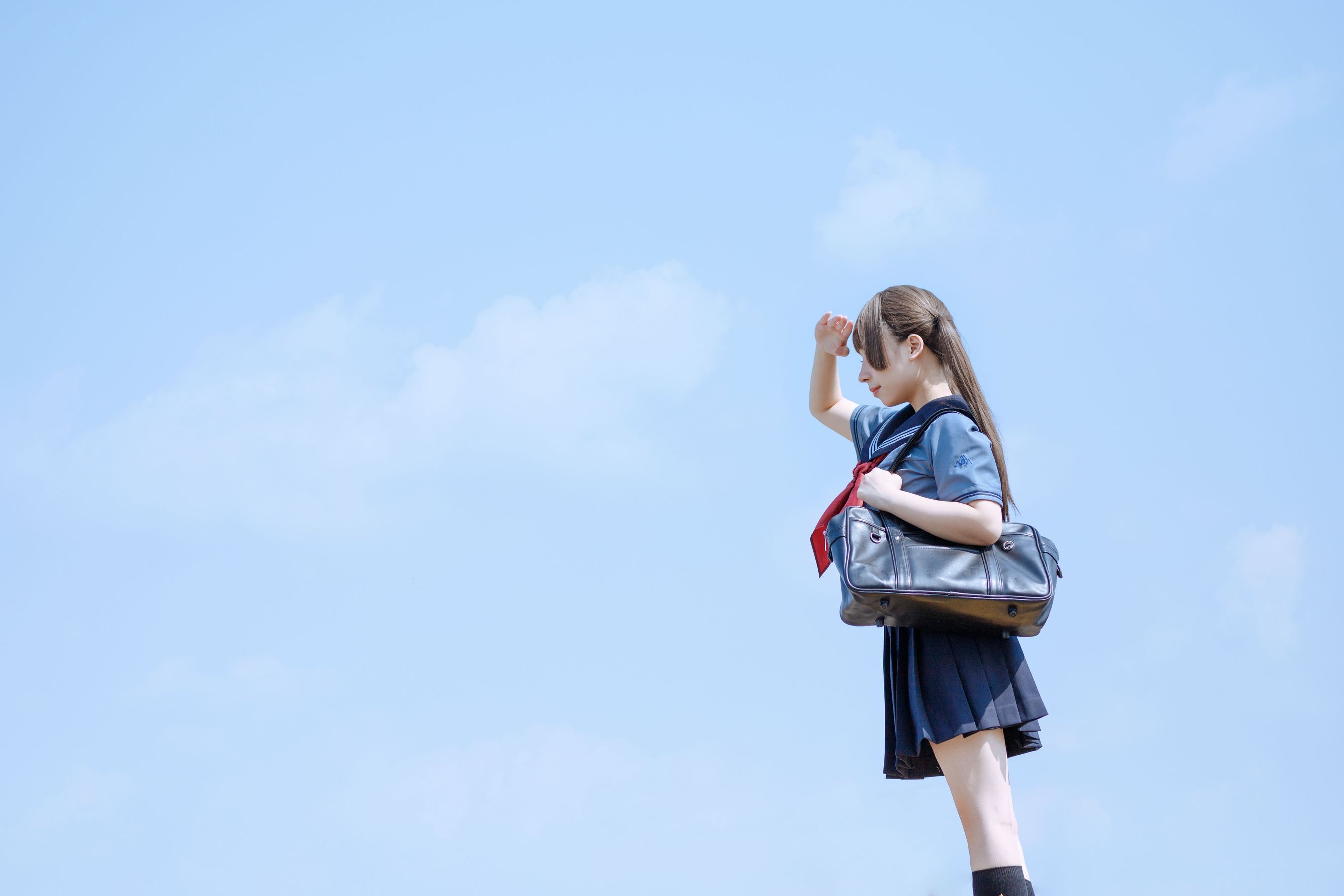 胡桃猫Kurumineko – 天台的爱之告白 [121P]-妍画集