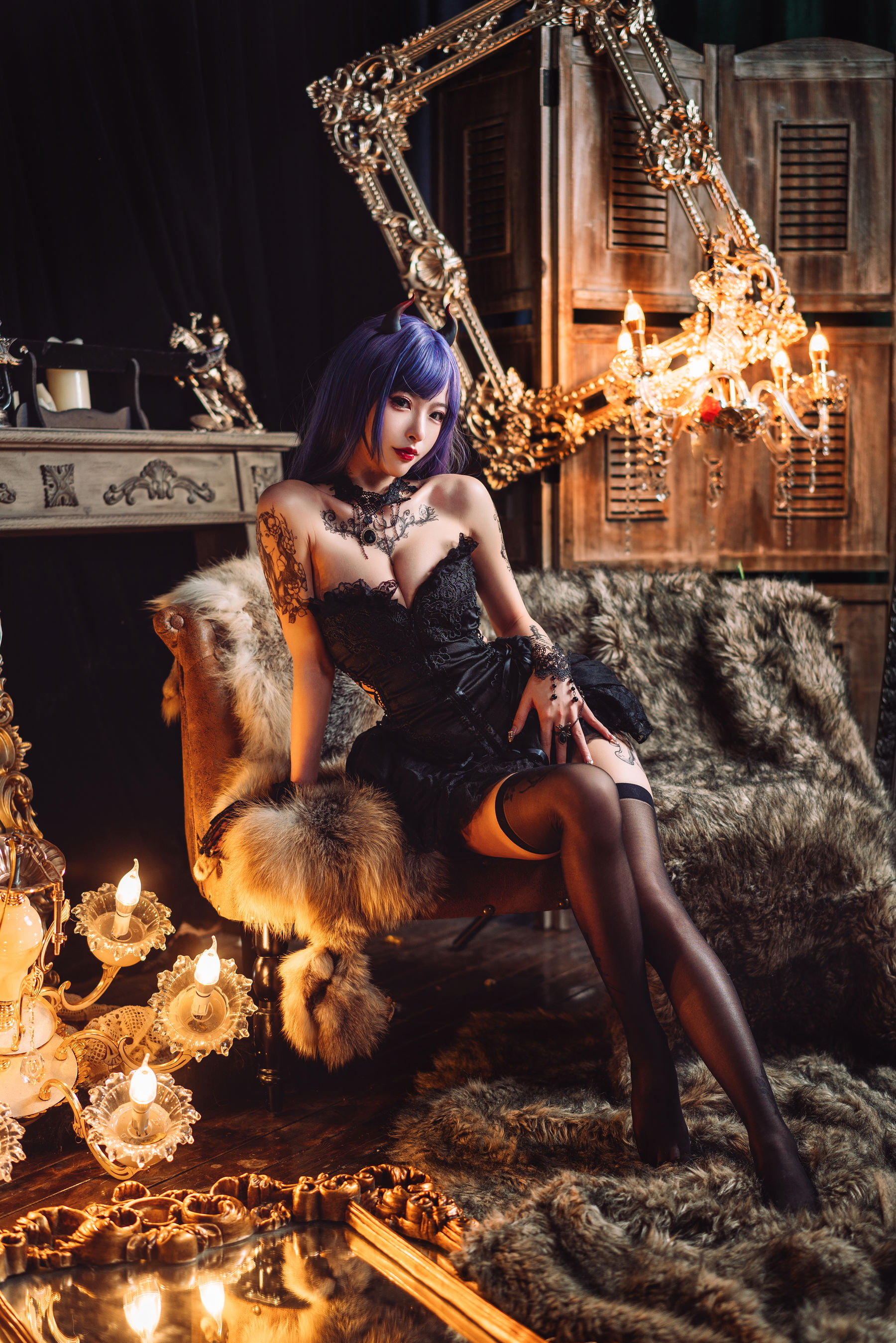 尤物清水由乃 – 暗黑纹身 [30P]-妍画集