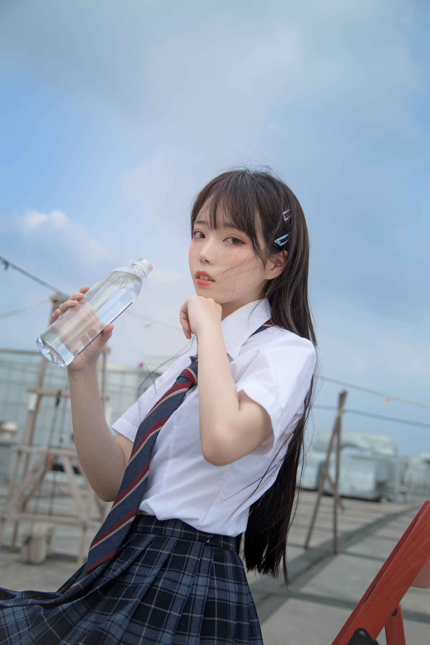 可爱妹子Fushii_海堂 – 饮水 [17P]-妍画集