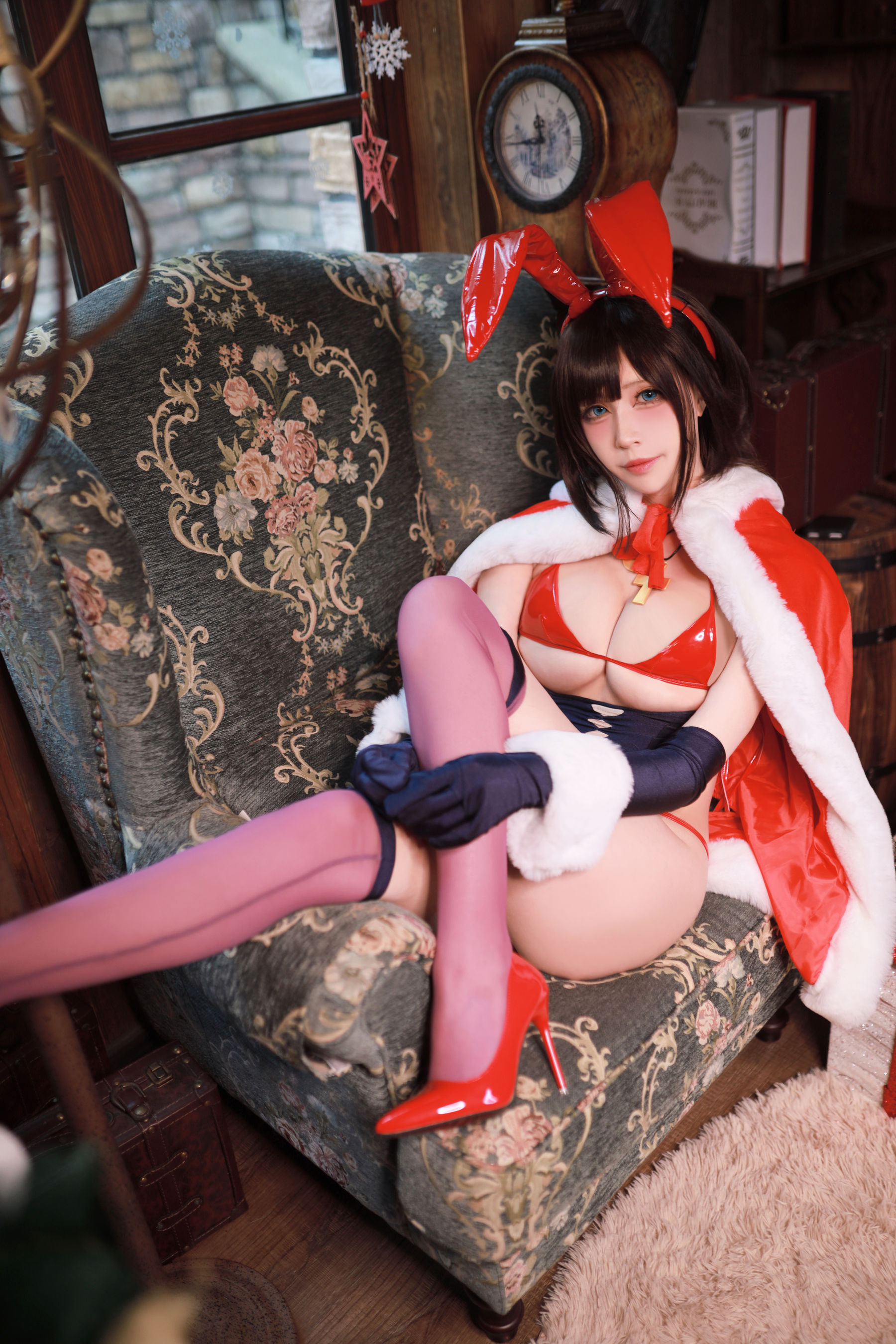 黑白御猫 – 魔太郎圣诞兔子 [35P]-妍画集