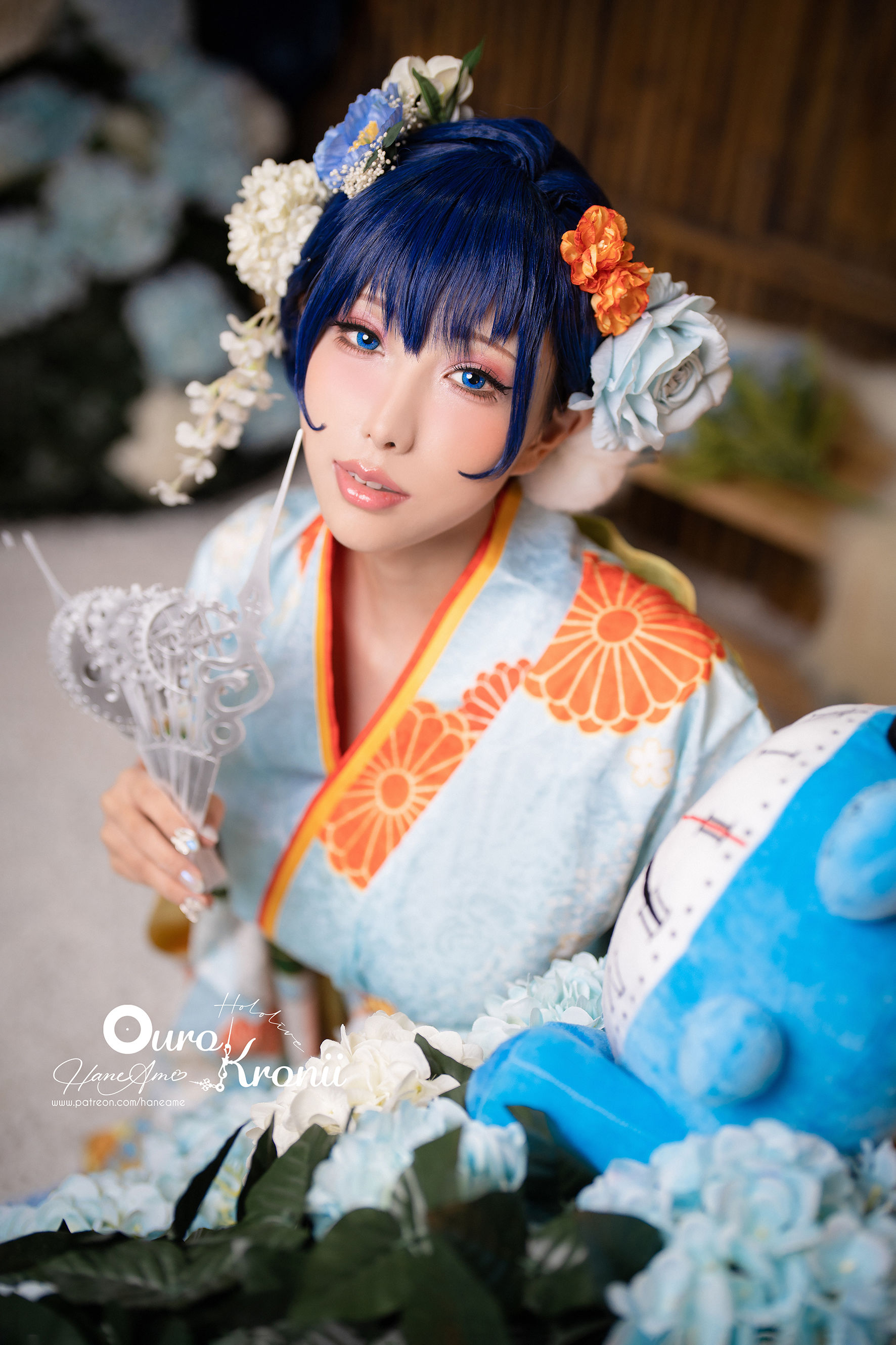 Hane Ame 雨波 – Hololive Kronii 時間 Kimono [26P]-妍画集
