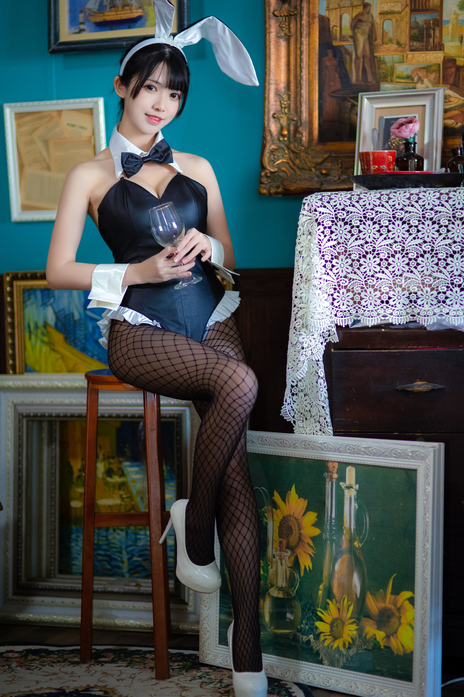 [萝莉COS] 鳗鱼霏儿 – 加藤惠 兔女郎 [25P]-妍画集