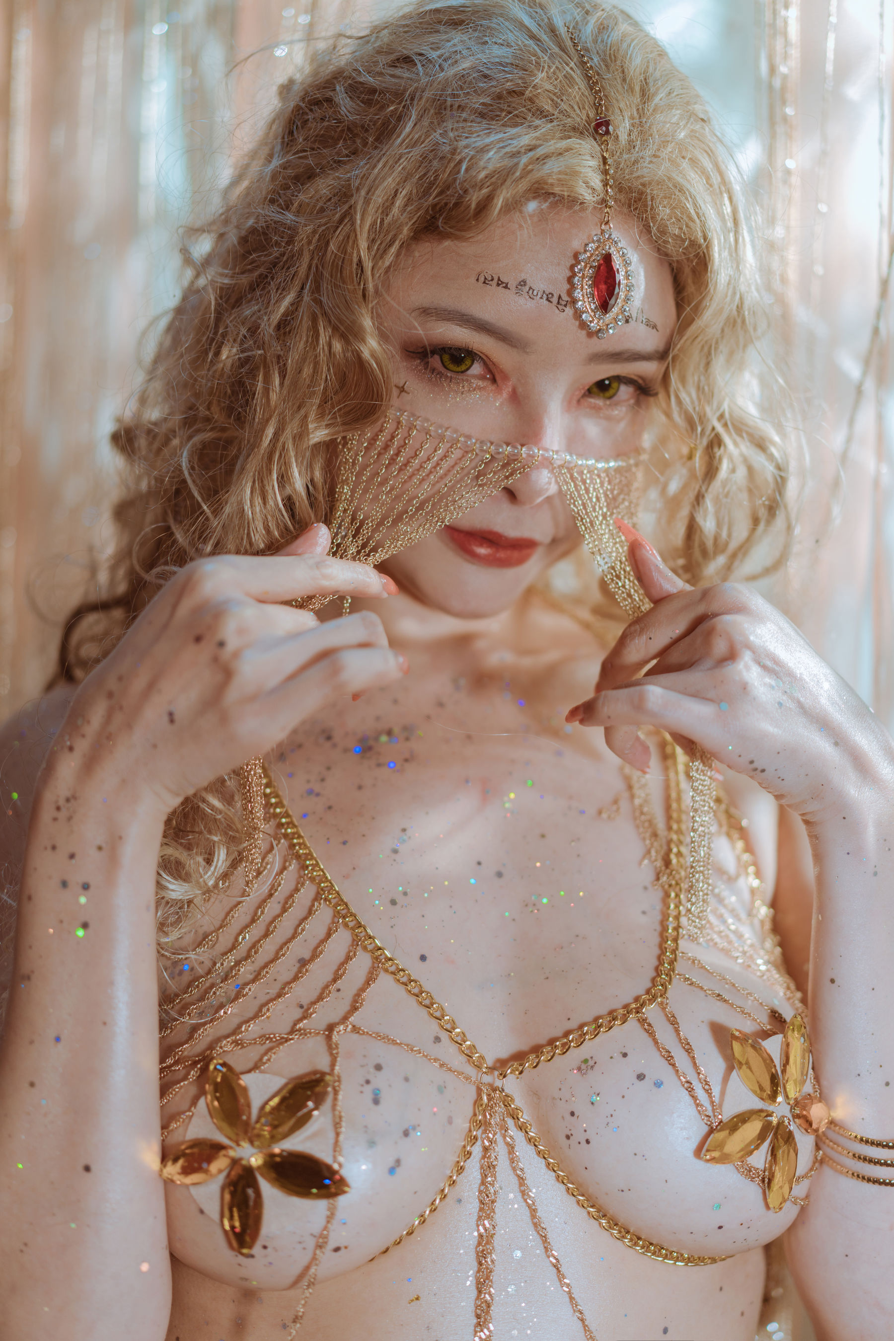 秋和柯基(夏小秋秋秋) – 金发舞娘 [45P]-妍画集