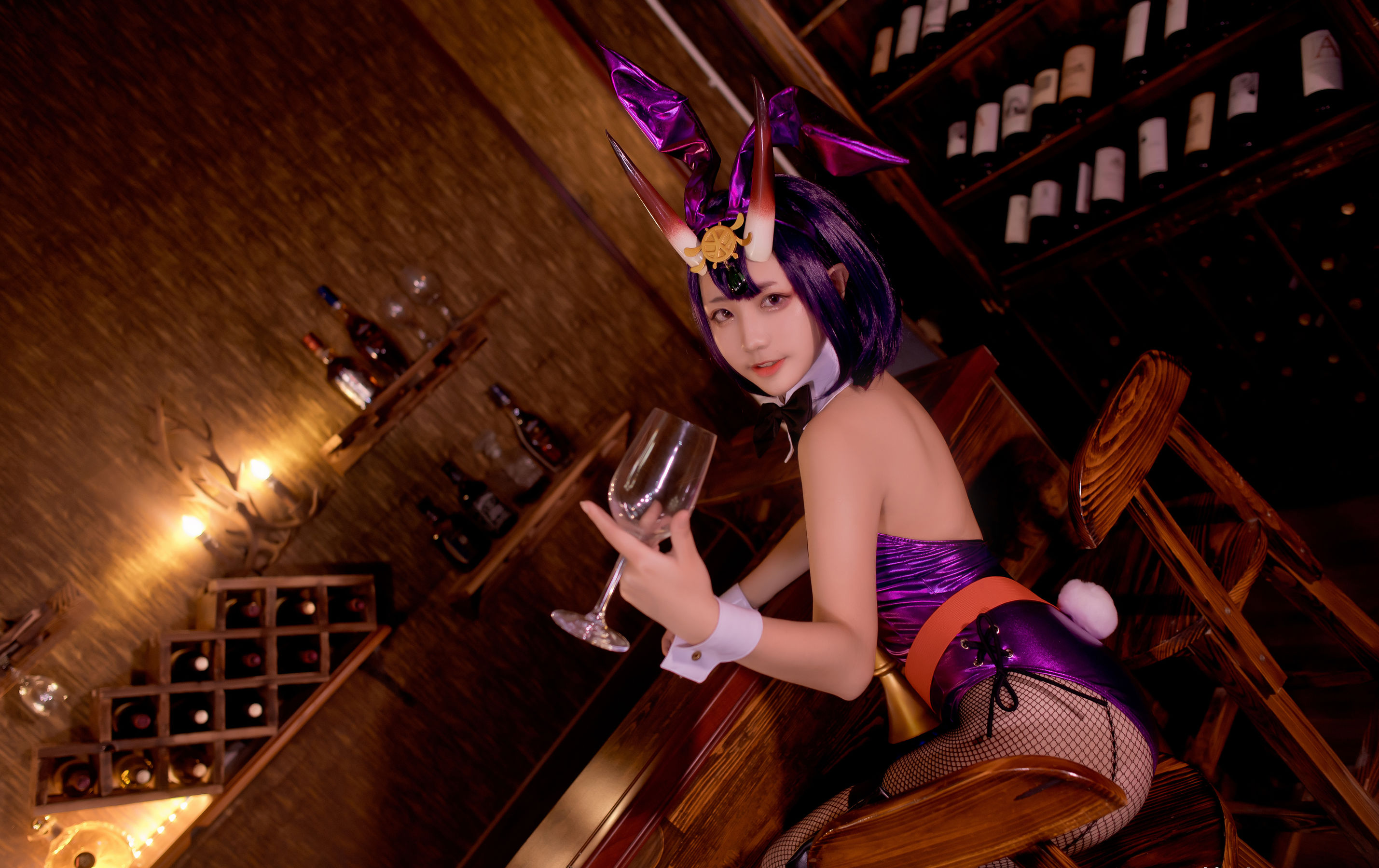 微博萌妹蓝小沂KiKi – 酒吞童子 [7P] 插图3