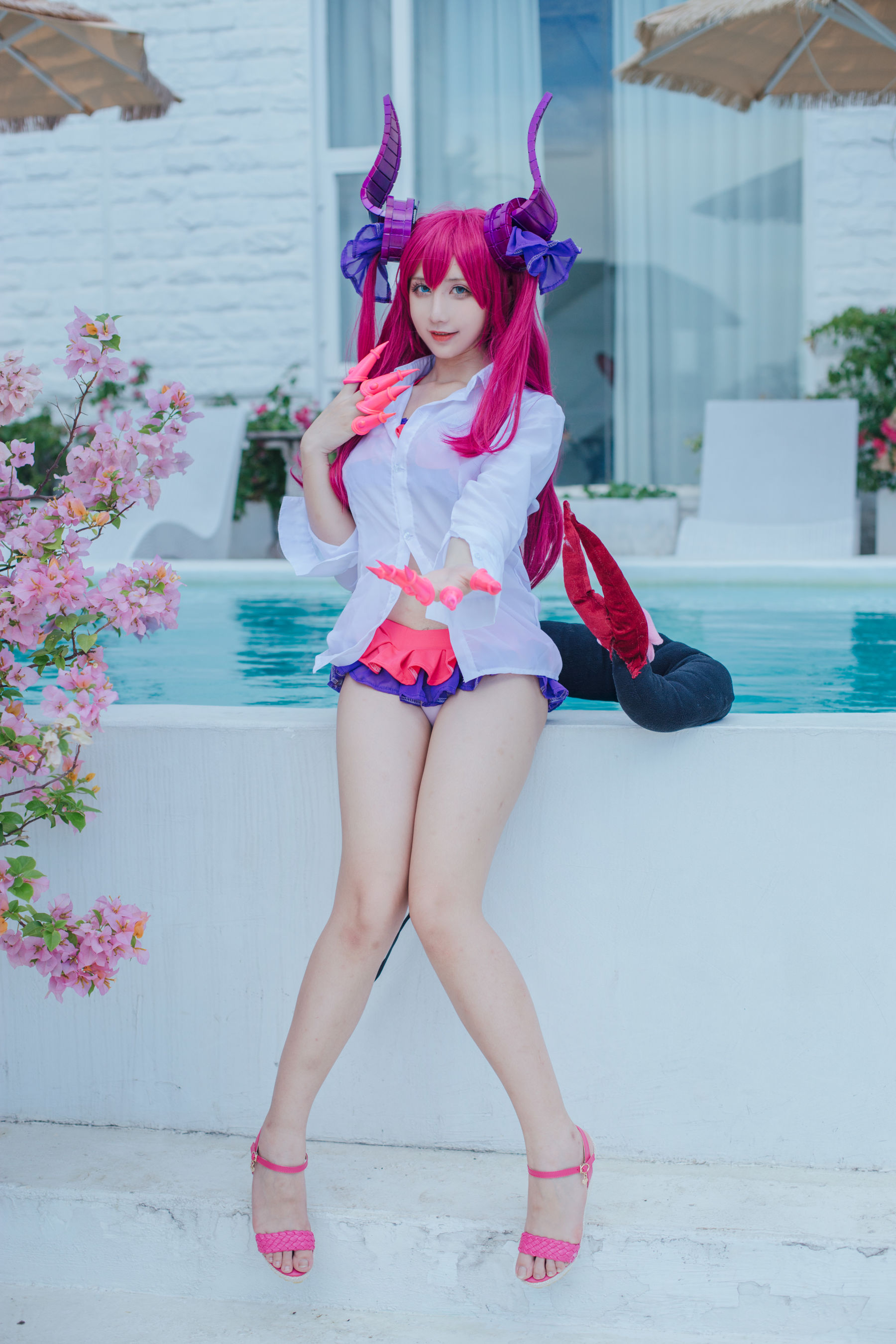 动漫博主九曲Jean – 龙娘泳装 [14P]-妍画集