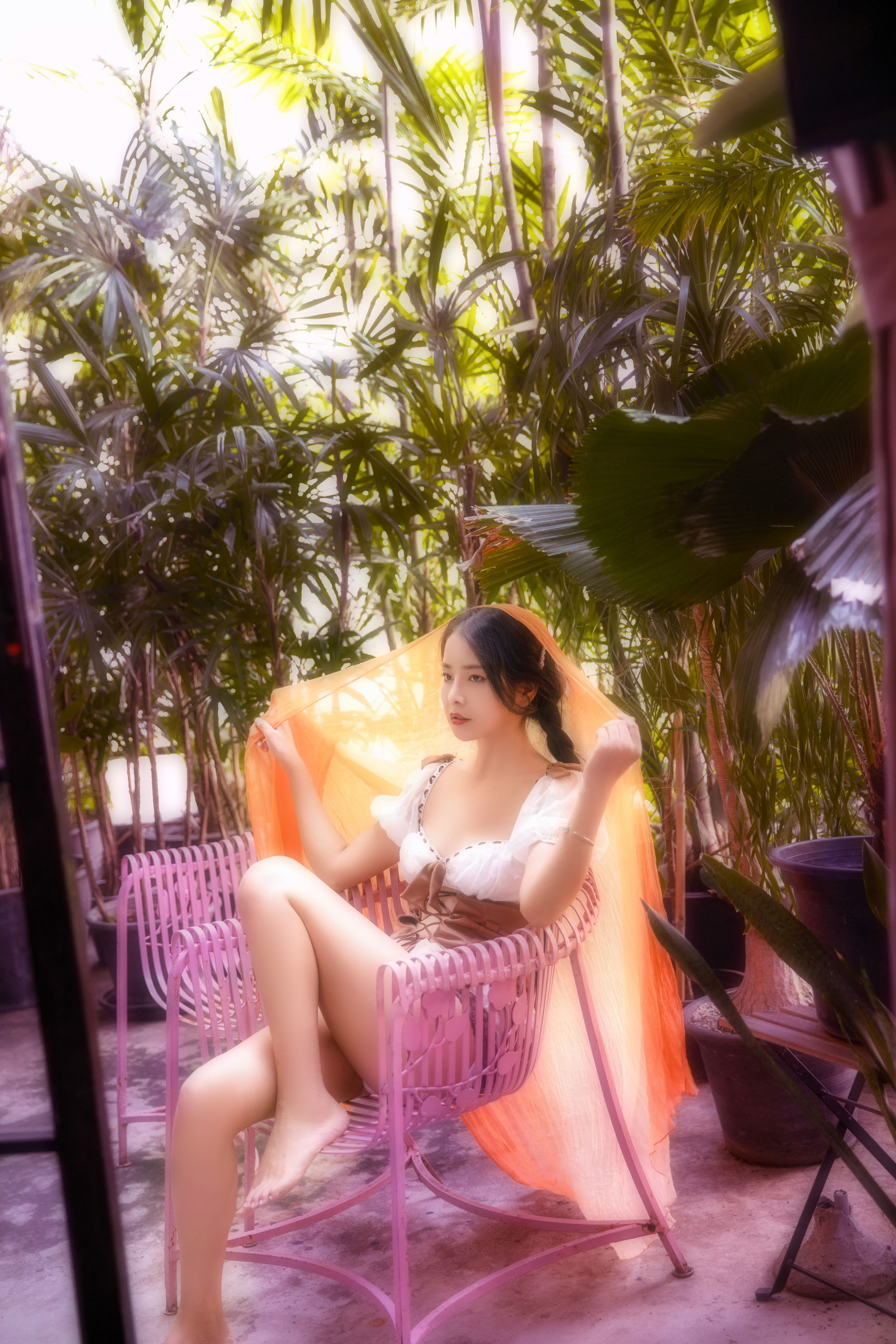 [Cosplay写真] 苏嫣嫣阿姨 – 泰国旅游纱巾 [12P]-妍画集