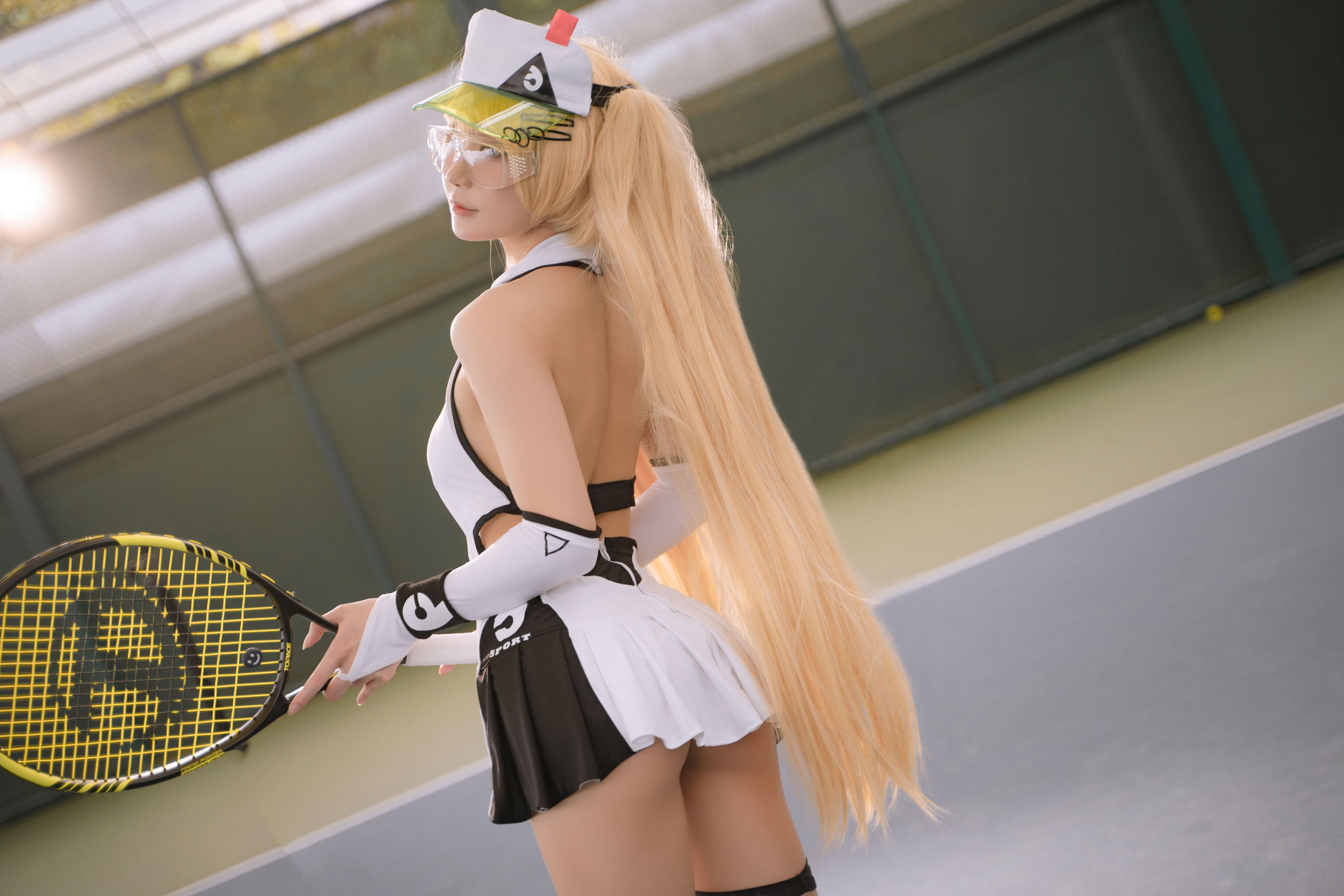 动漫博主阿包也是兔娘 – 贝奇网球服 [21P]-妍画集