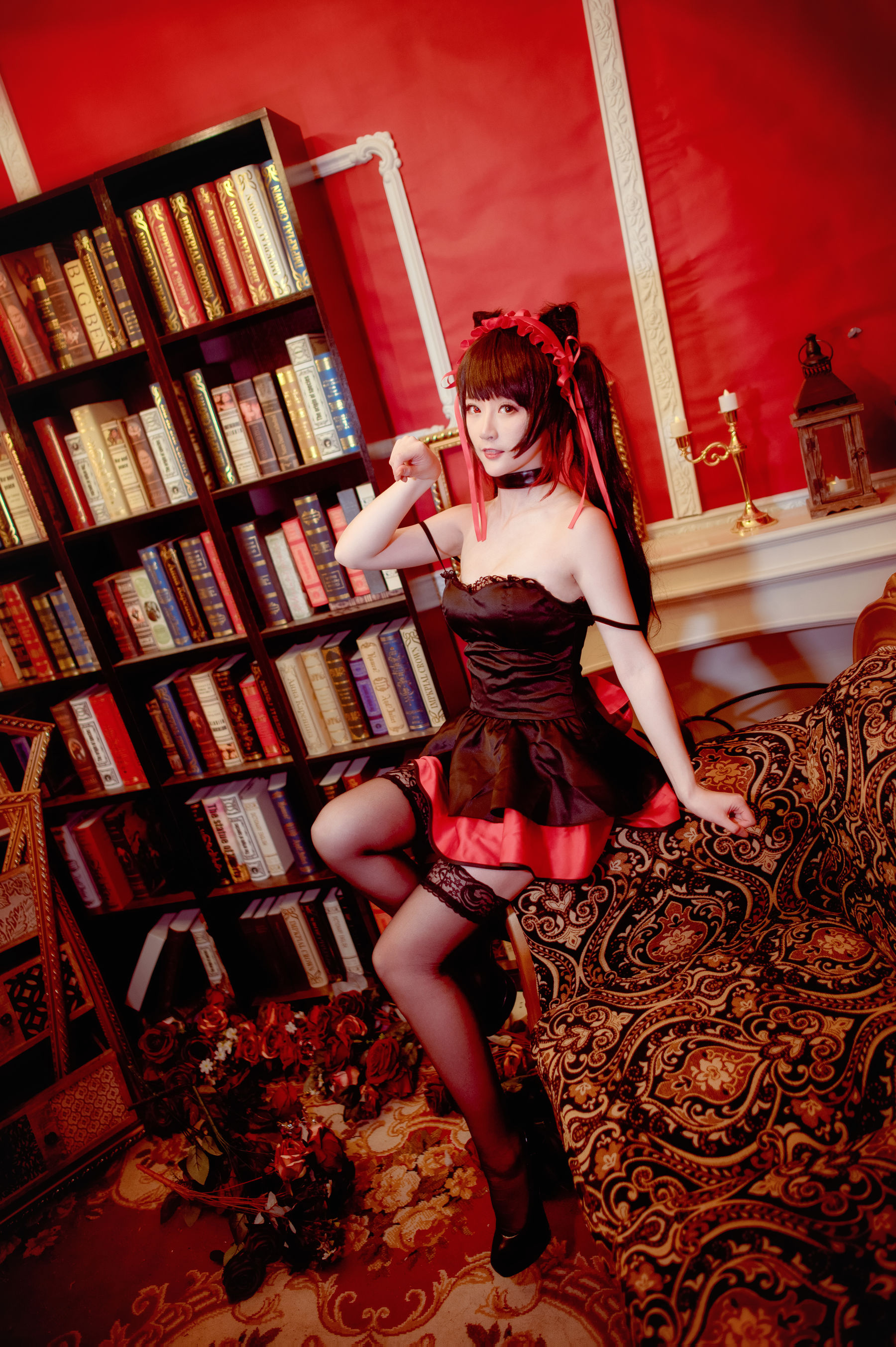 [Cosplay写真] 萌宠博主yui金鱼 – 时崎狂三 黑裙 [11P]-妍画集