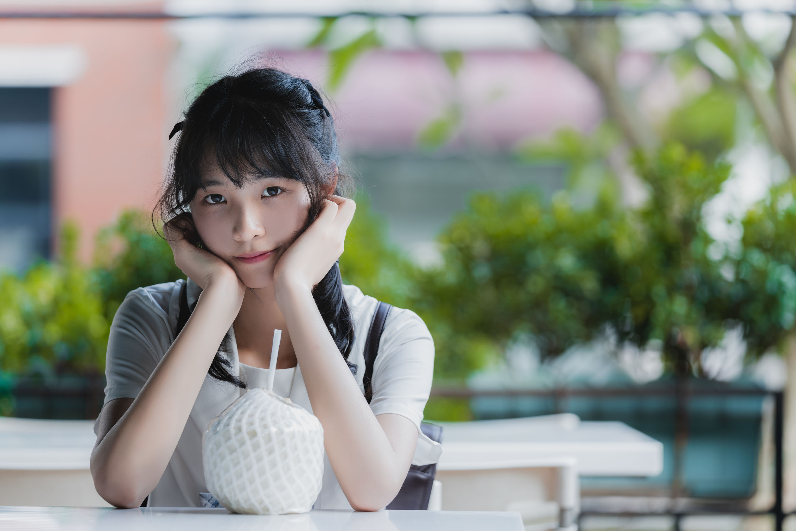 清纯妹子西瓜 制服 [18P]-妍画集