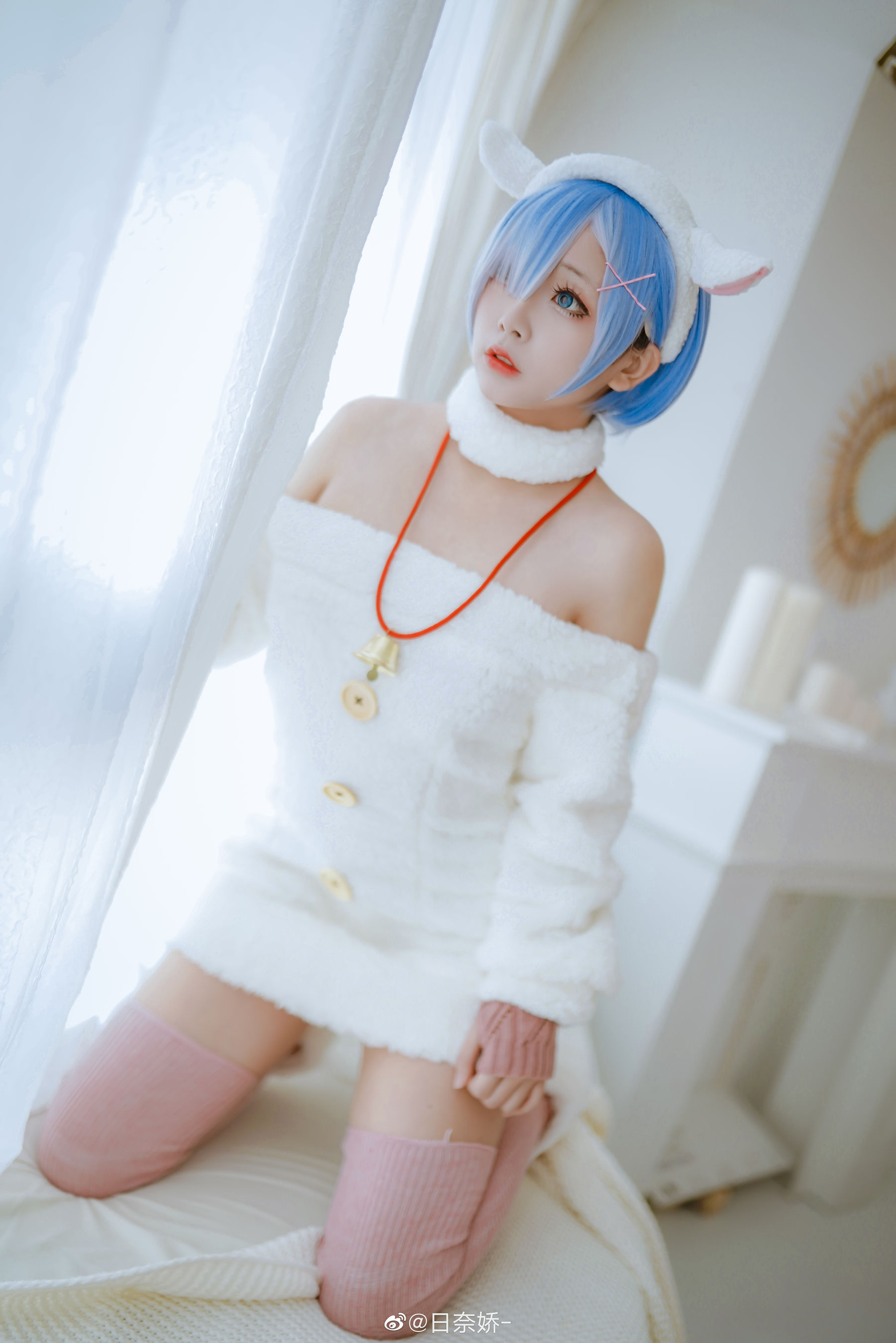 日奈娇 – 蕾姆 毛衣+爱丽丝 [18P]-妍画集