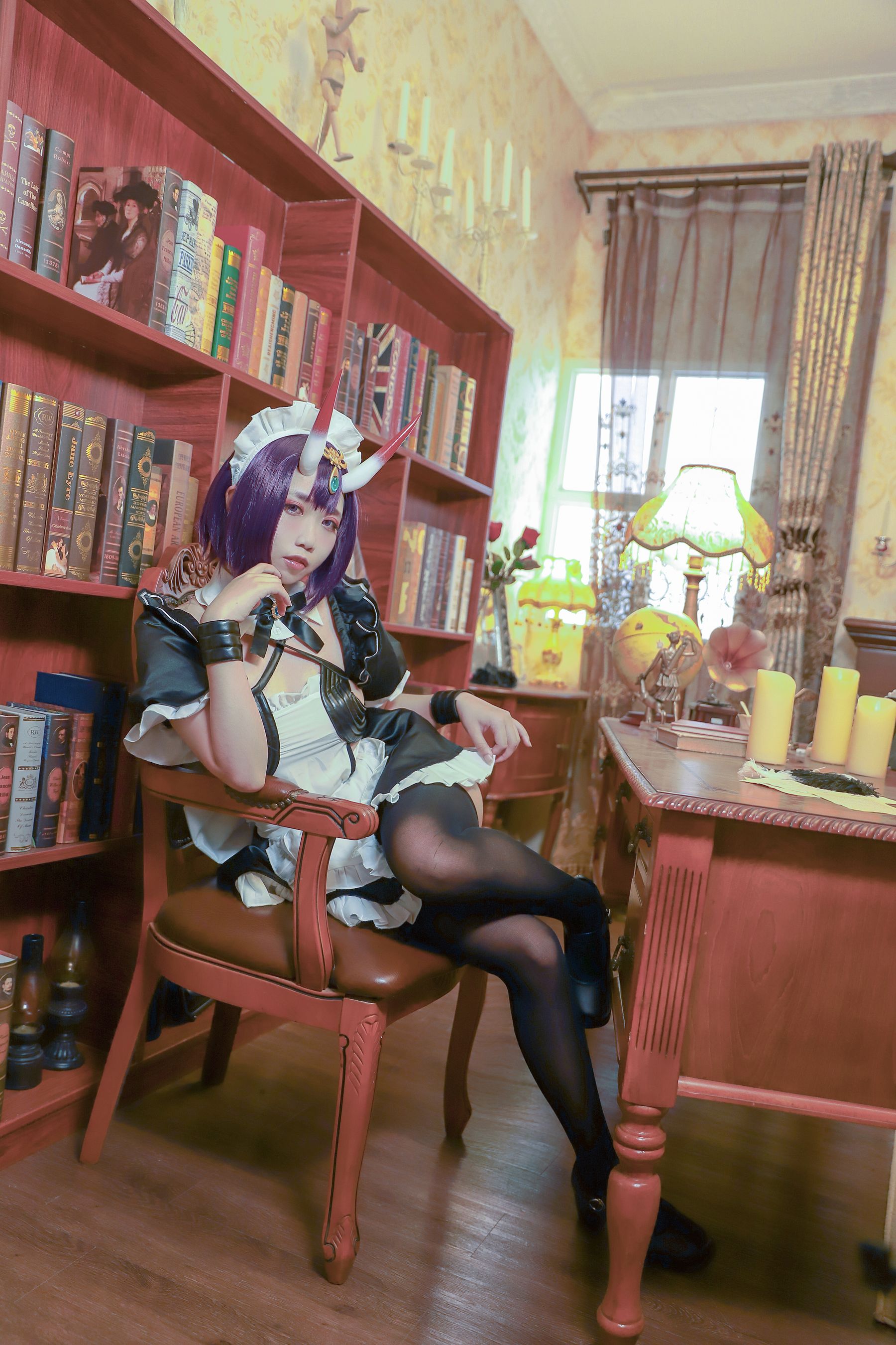 动漫博主贞子蜜桃oo – 酒吞童子 女仆 [21P]-妍画集