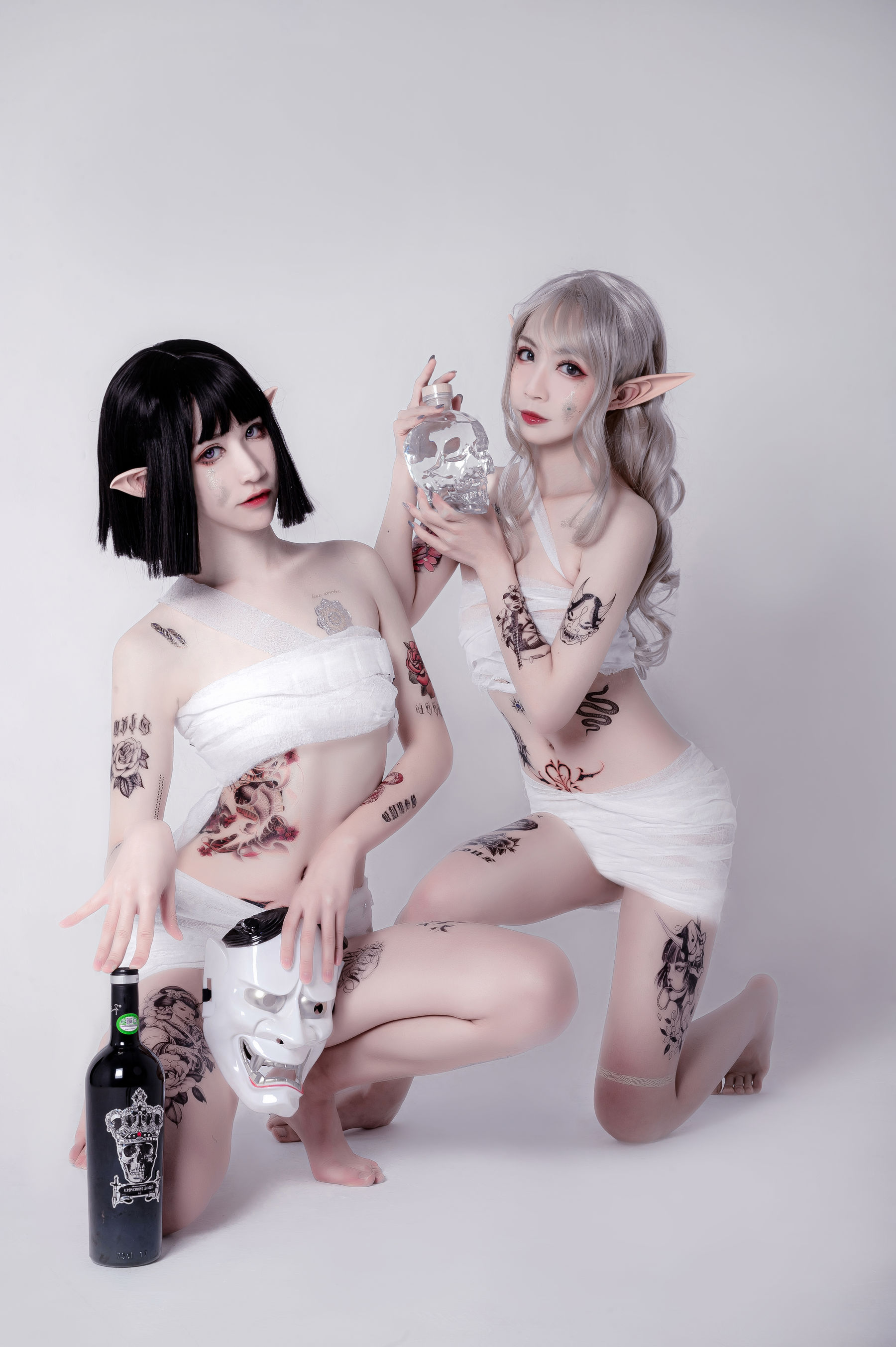 动漫博主阮邑_Fairy – 绑带和武士 [41P]-妍画集