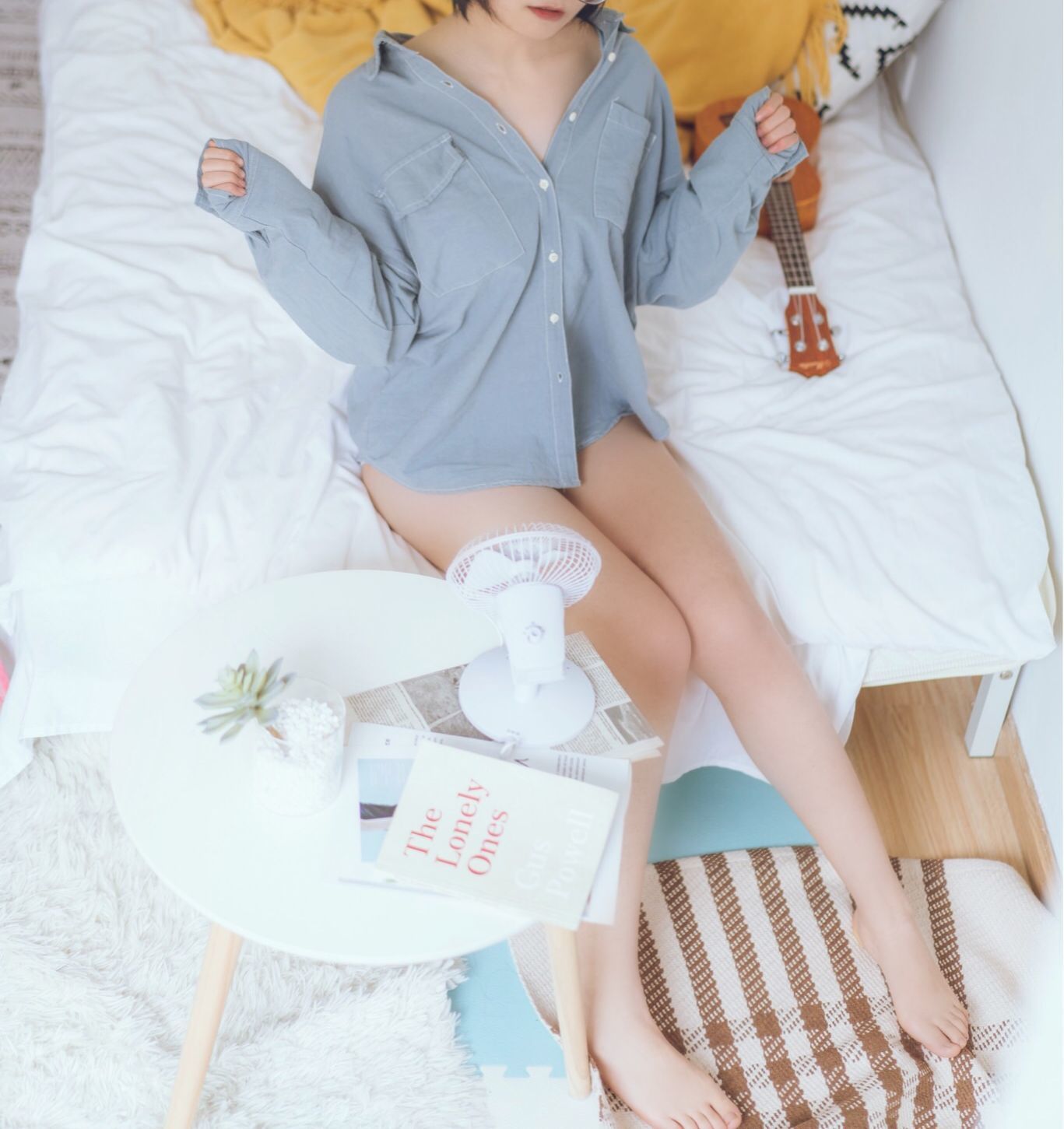 COSER美女逐月su 蓝色衬衫 [22P] 插图6