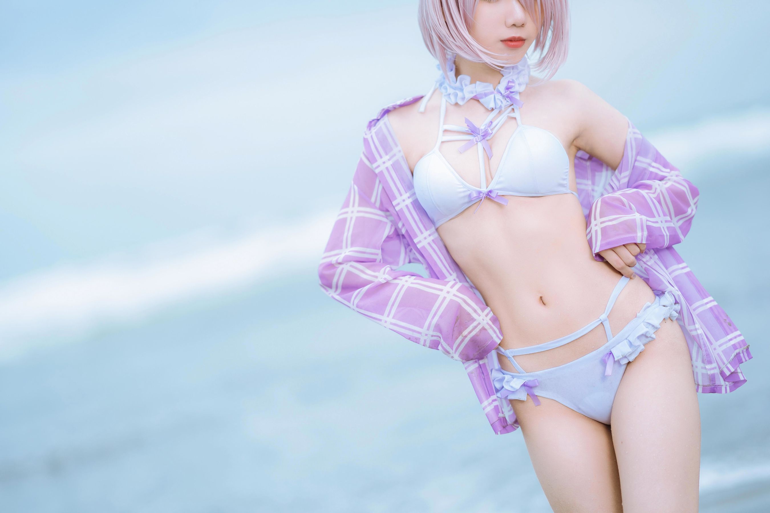 动漫博主果咩酱w – 海边玛修 [35P]-妍画集