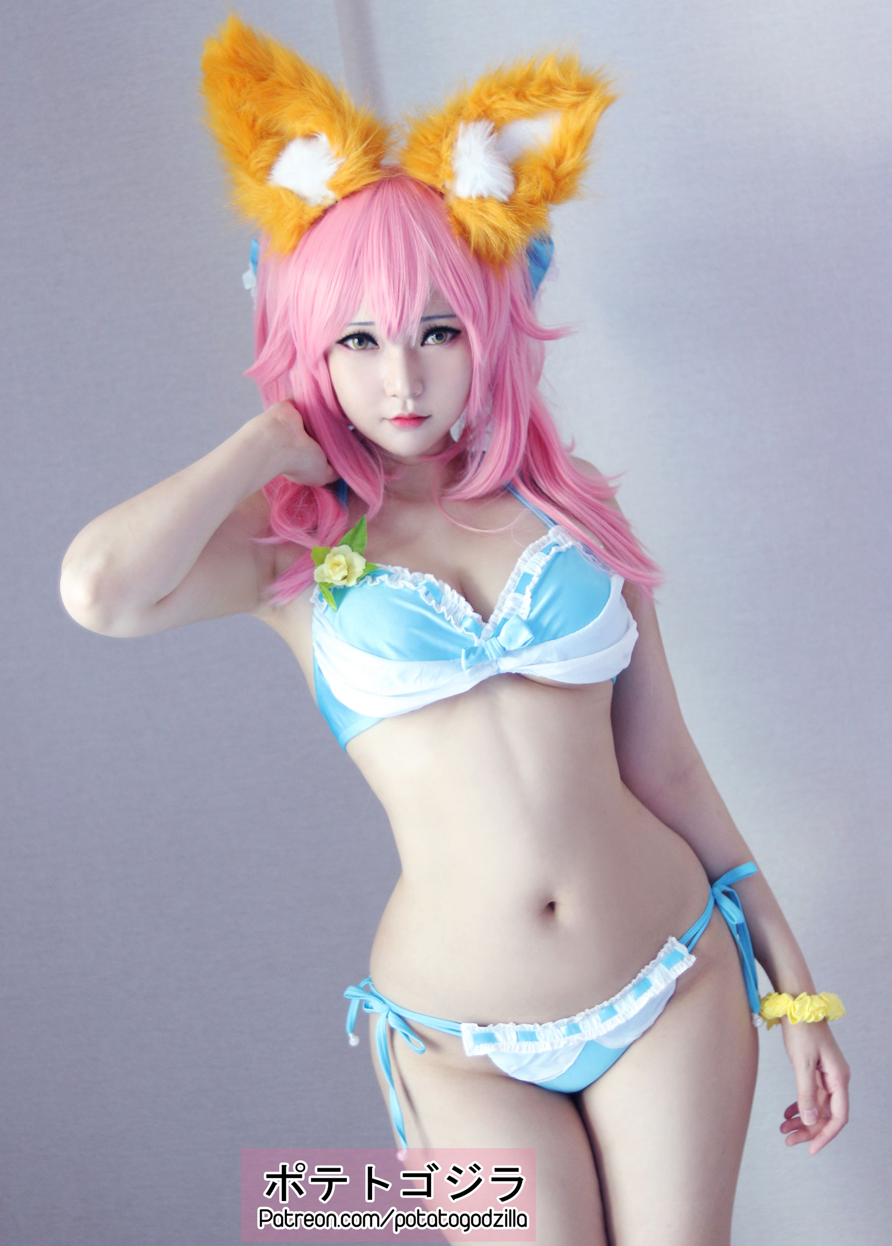 Coser小姐姐Potato Godzilla – Tamamo Bikini [20P]-妍画集