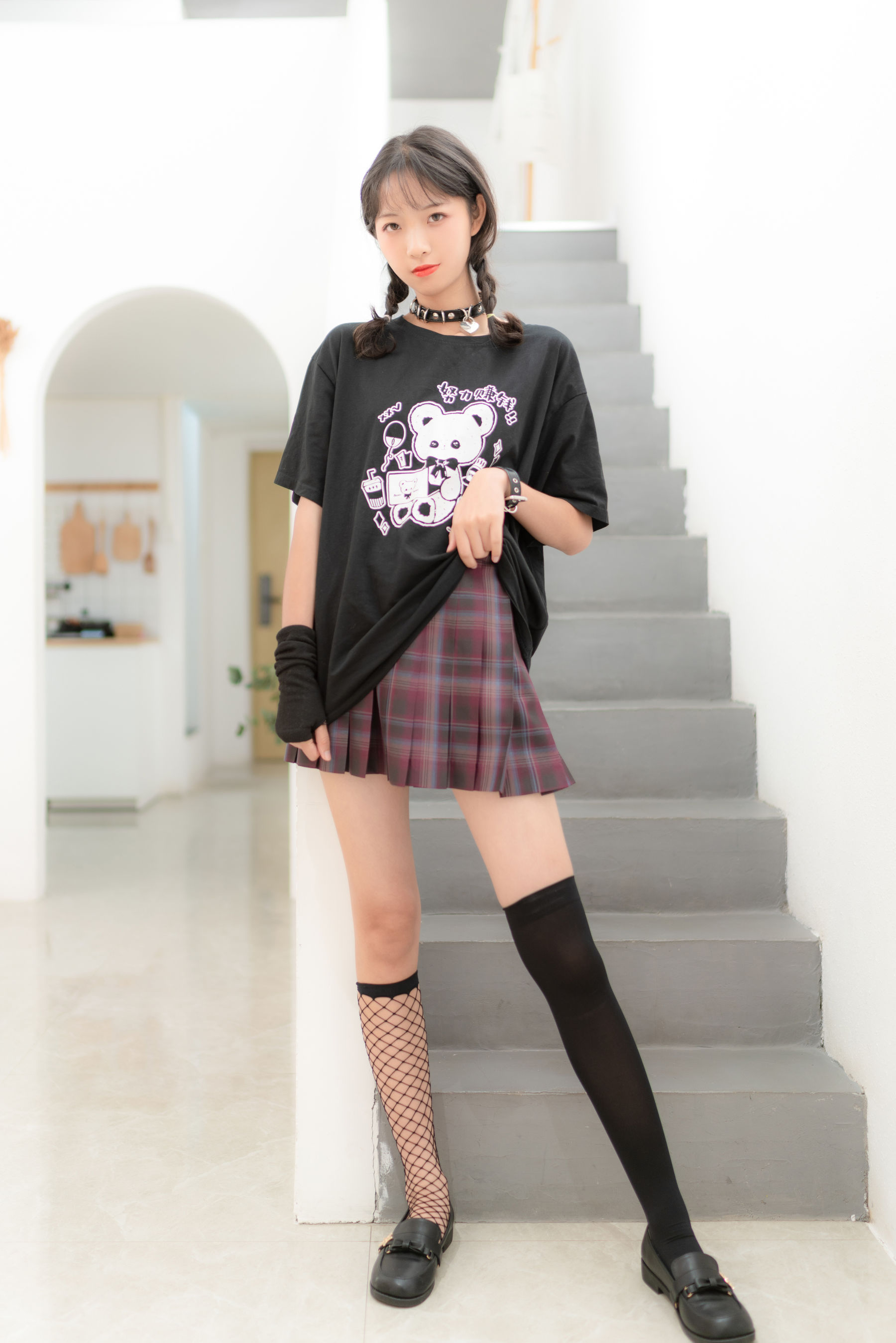 清纯妹子西瓜 – JK双拼袜 [36P]-妍画集