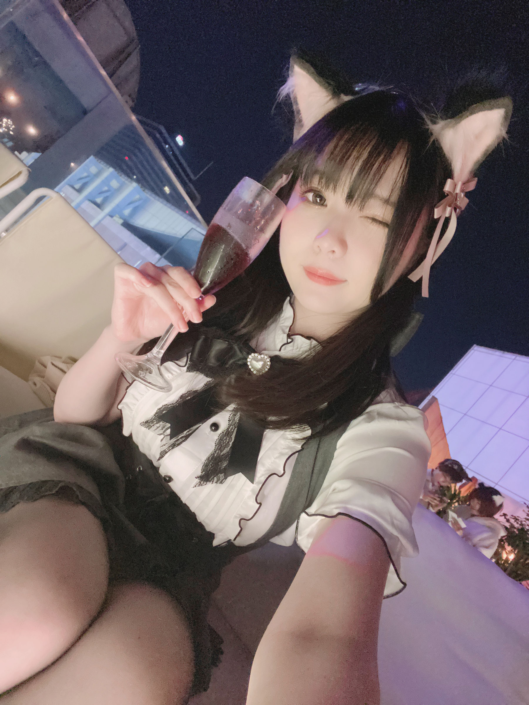 微博妹纸霜月shimo – 一緒に飲みますか？ [19P]-妍画集