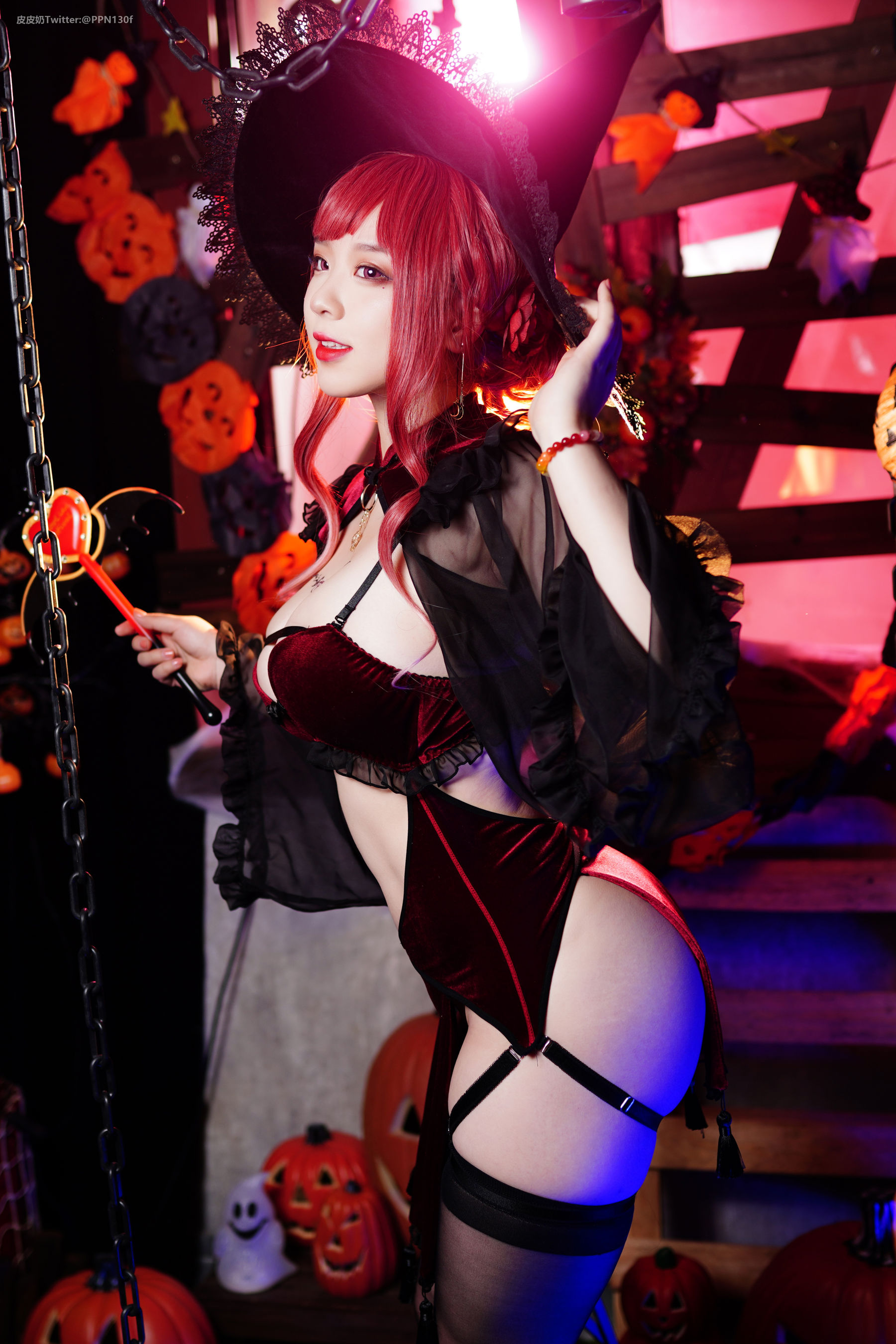 皮皮奶可可爱了啦 – 万圣节女巫 [48P]-妍画集