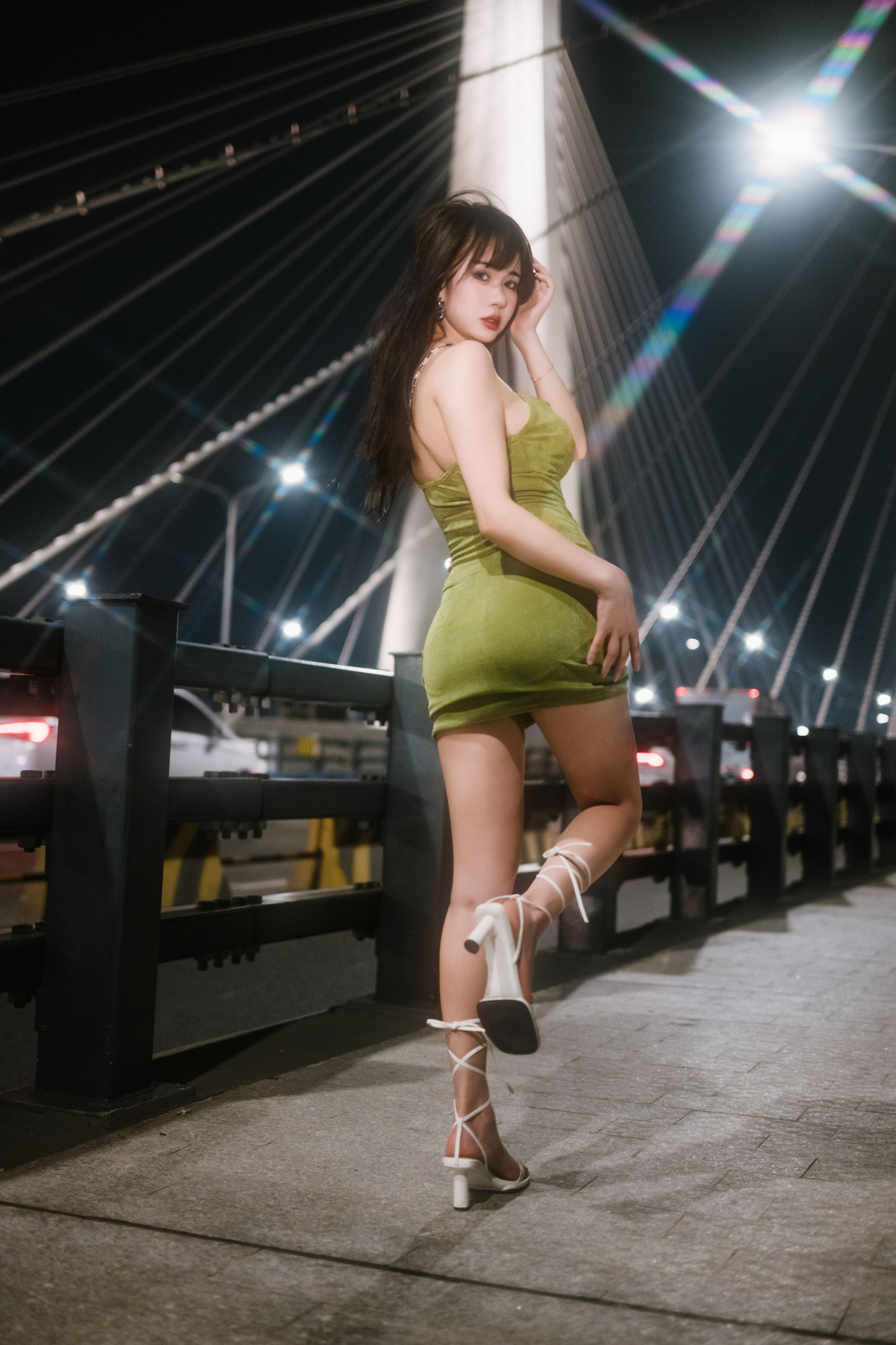 Tina很妖孽呀 – 绿色连衣裙 [35P]-妍画集