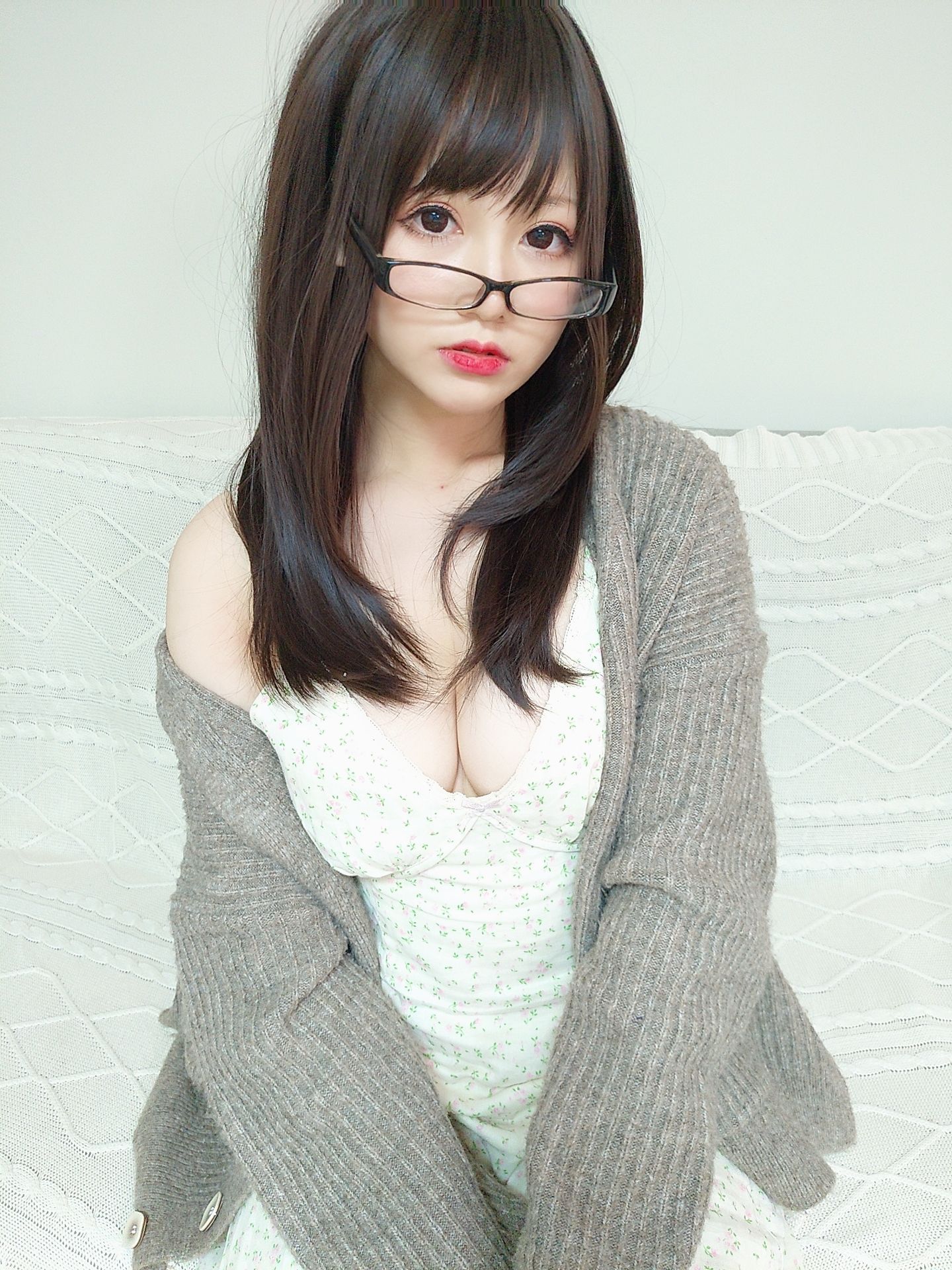 萌妹子Nyako喵子 – 妄想彼女との同棲生活 之 2组居家睡衣系列 [52P]-妍画集