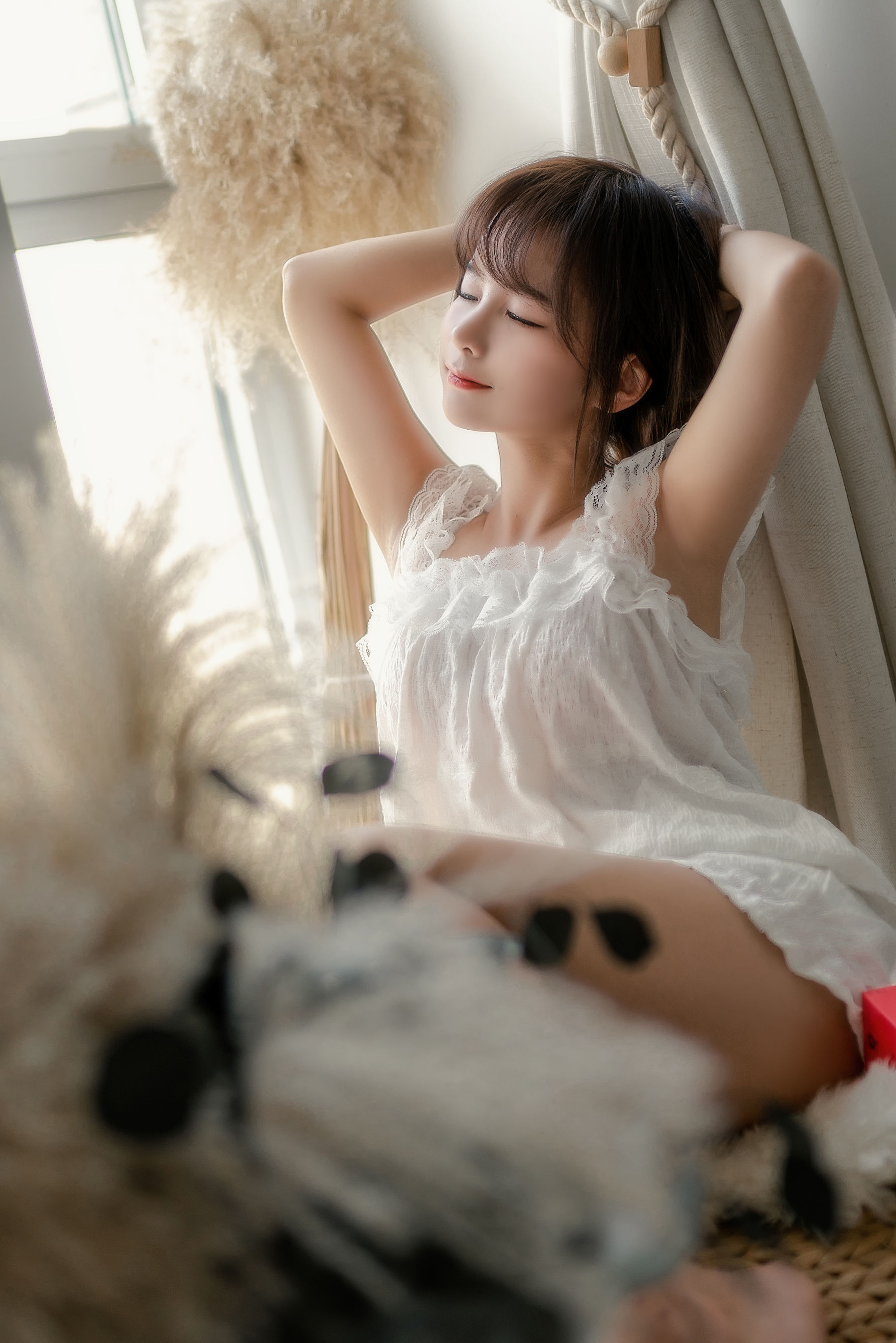 动漫博主蠢沫沫 – 大象 白睡衣 [29P]-妍画集