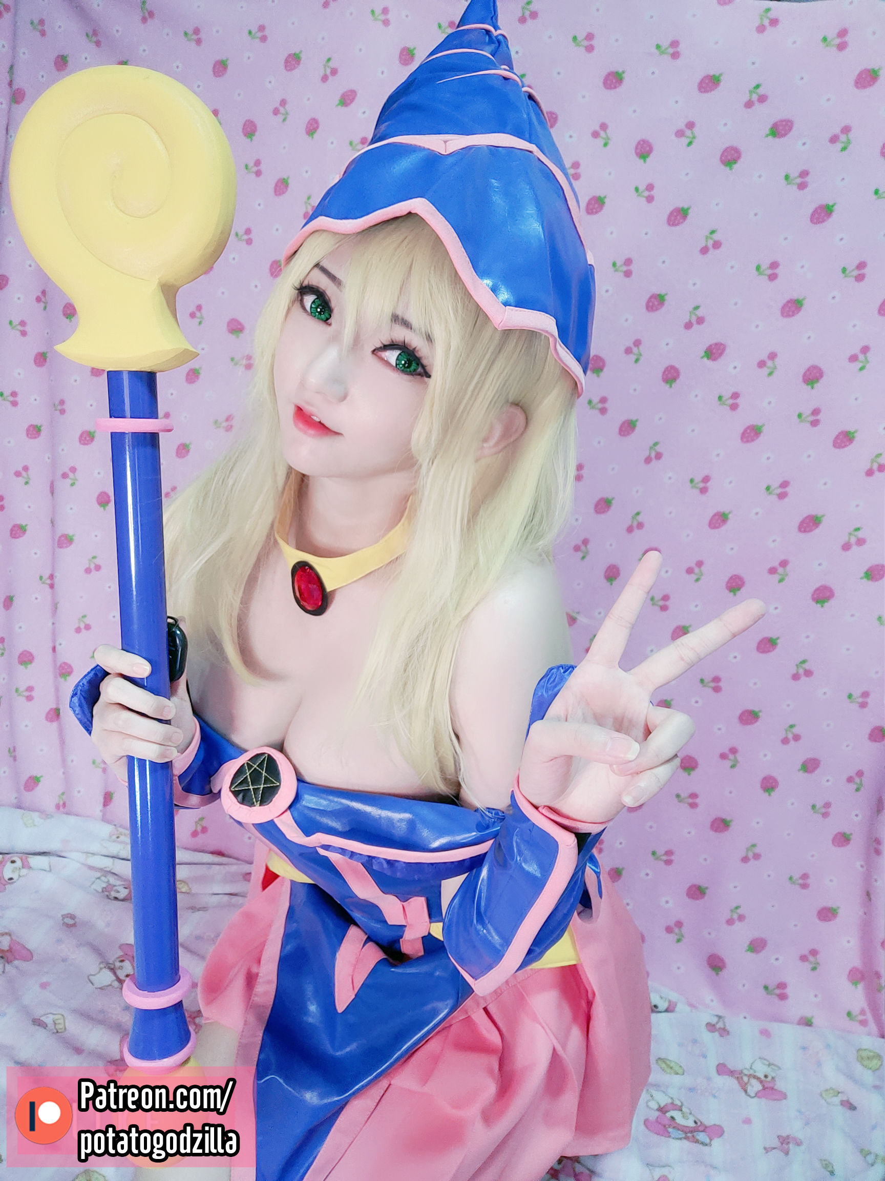 Coser小姐姐Potato Godzilla – Dark Magician Girl [30P] 插图9