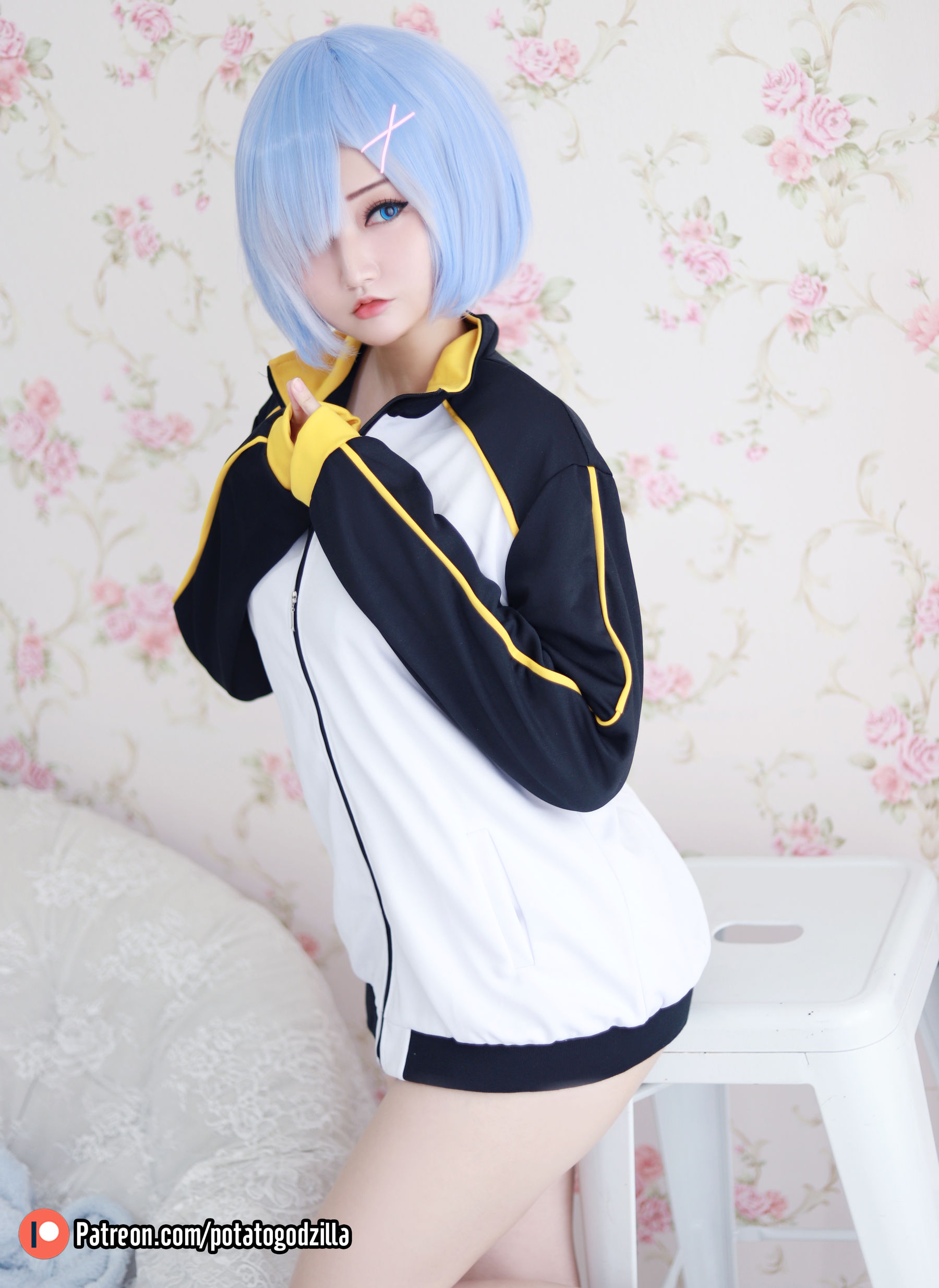 Coser小姐姐Potato Godzilla – Rem In Subaru Jacket [30P] 插图7