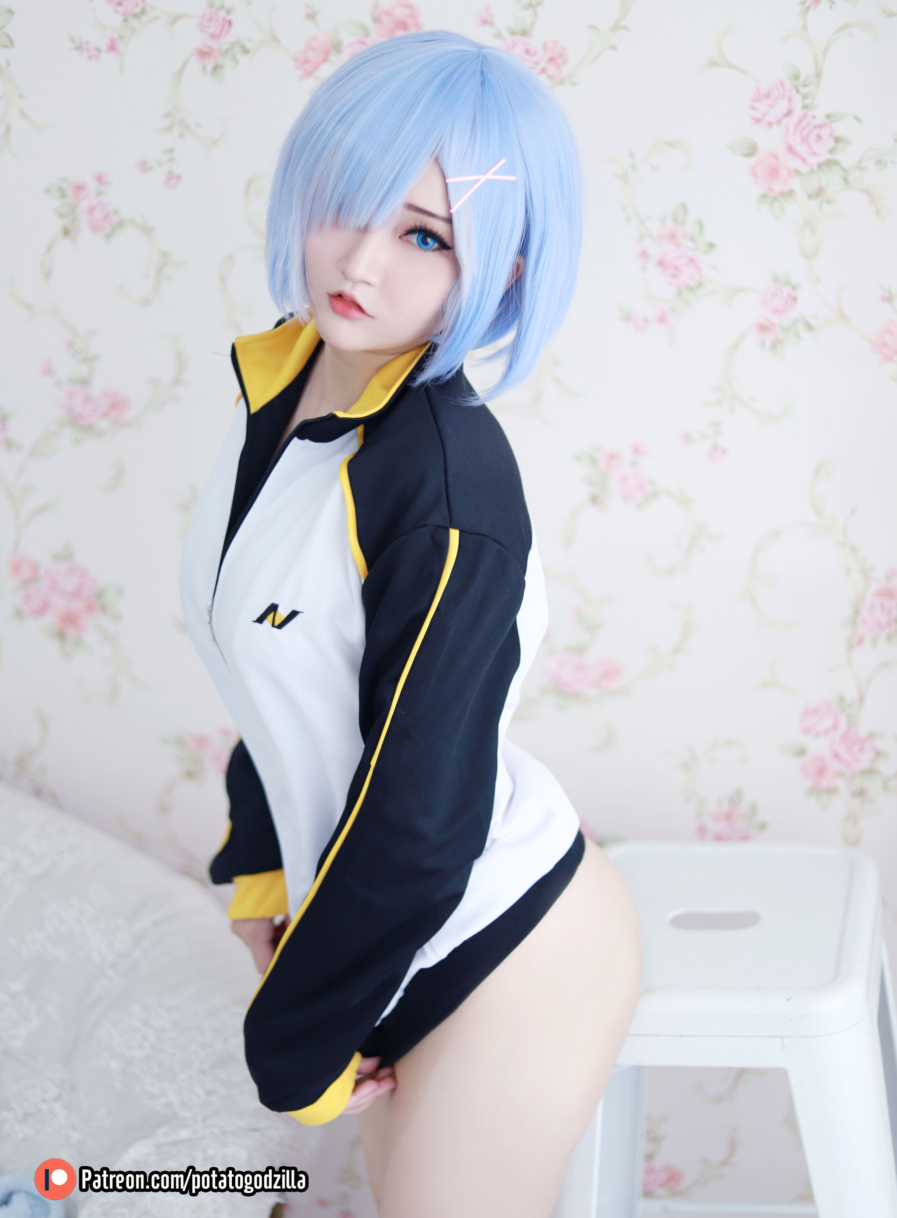 Coser小姐姐Potato Godzilla – Rem In Subaru Jacket [30P] 插图5