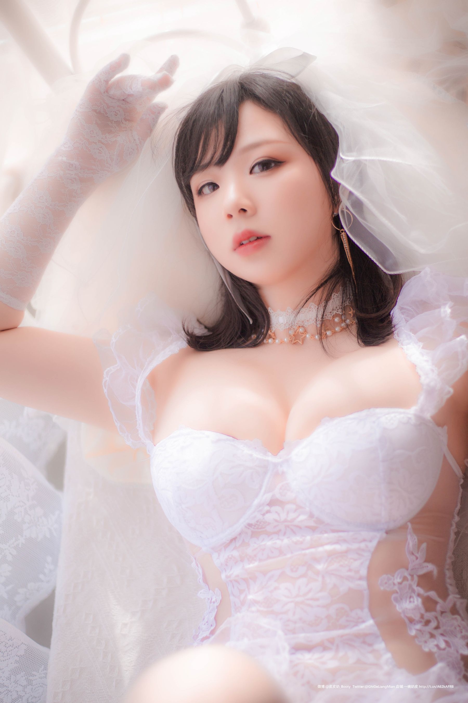 [Cosplay写真] 皮皮奶可可爱了啦 – 朦胧婚纱 [66P] 插图2