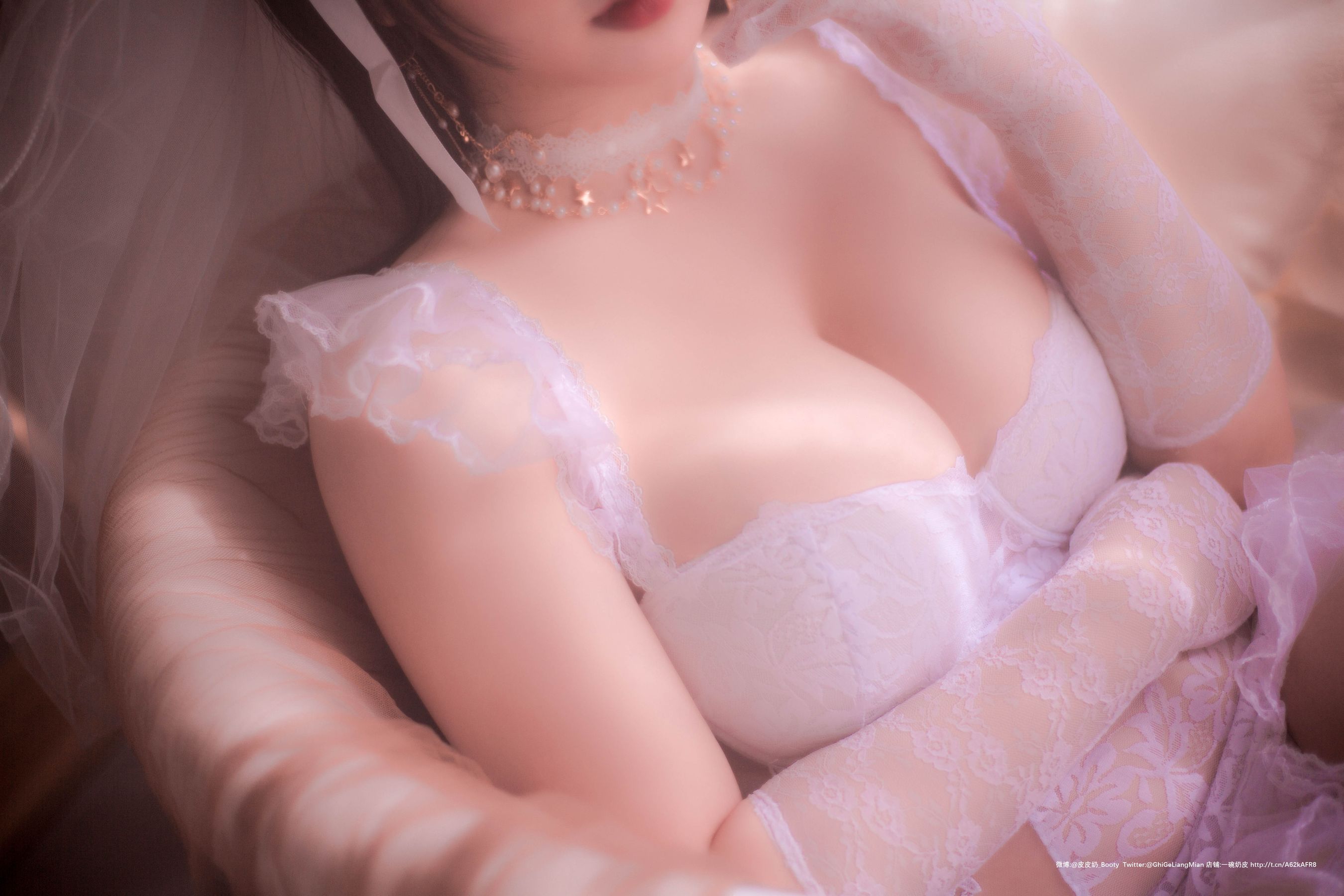 [Cosplay写真] 皮皮奶可可爱了啦 – 朦胧婚纱 [66P] 插图10