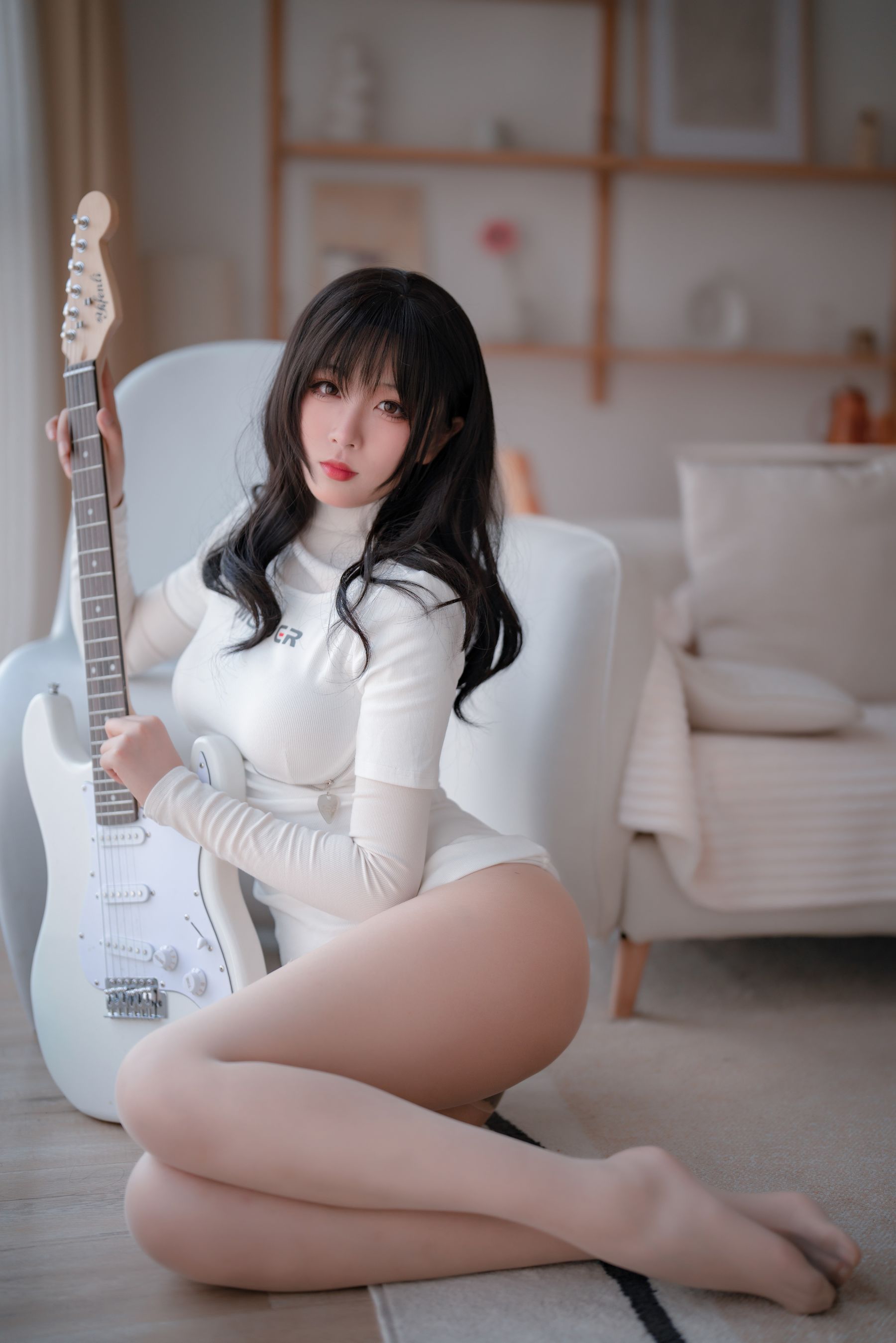 轩萧学姐 – 吉他妹妹 肉丝套 [61P] 插图2