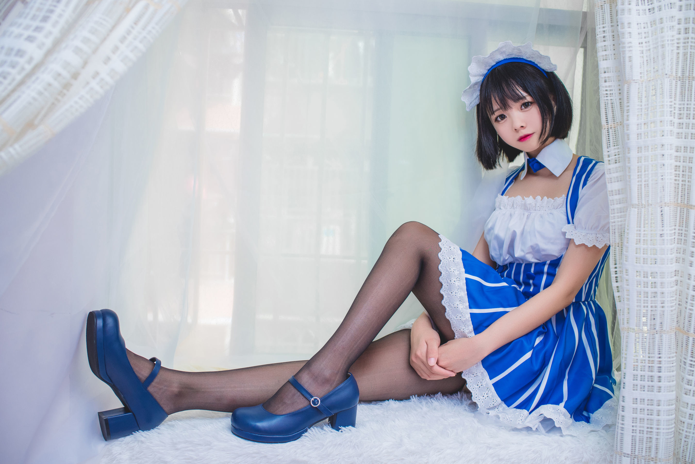 [萝莉COS] 白金Saki – 女仆 [21P] 插图4