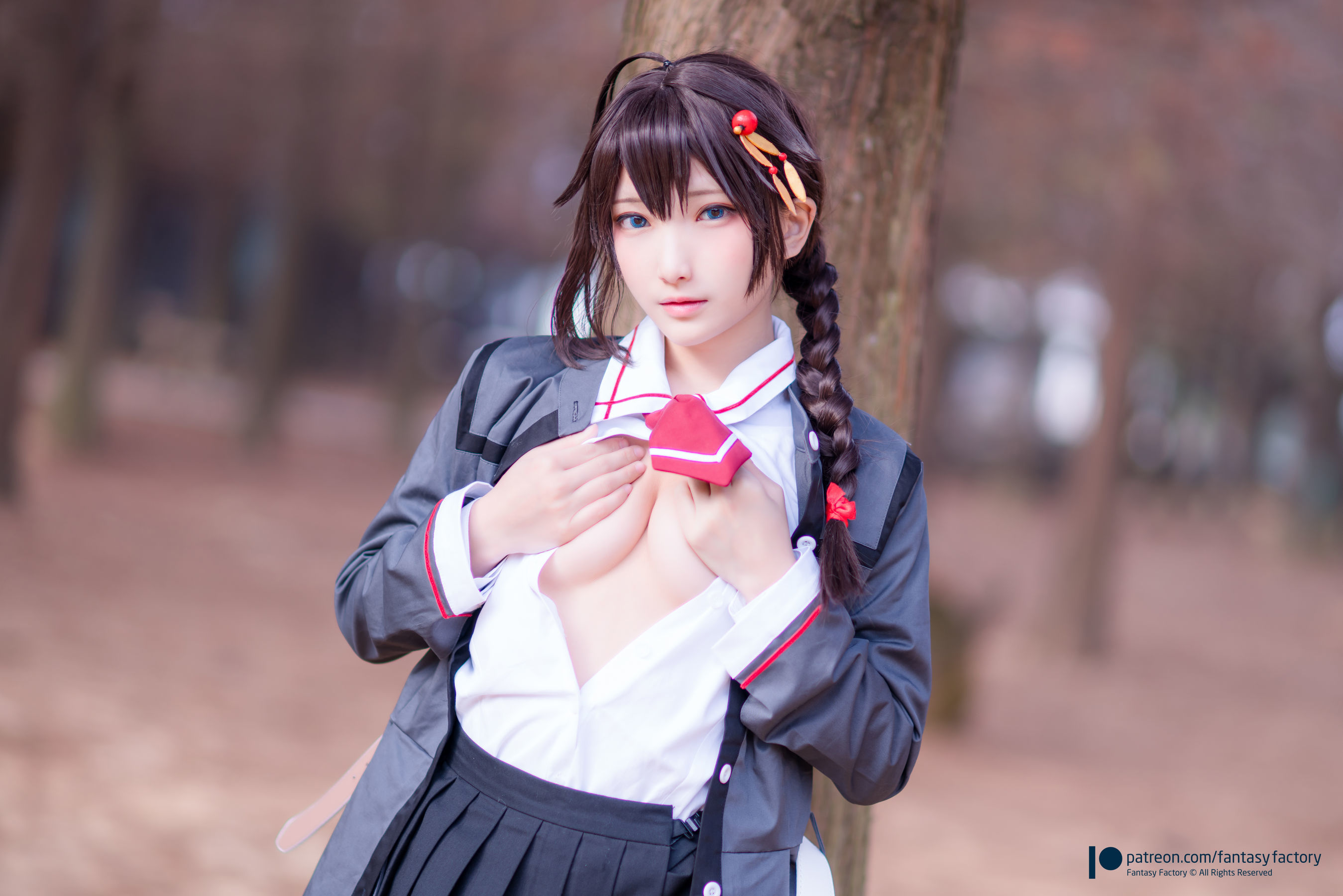 [Fantasy Factory] 小丁Cosplay – JK制服 水手小兔 外拍 [66P] 插图2