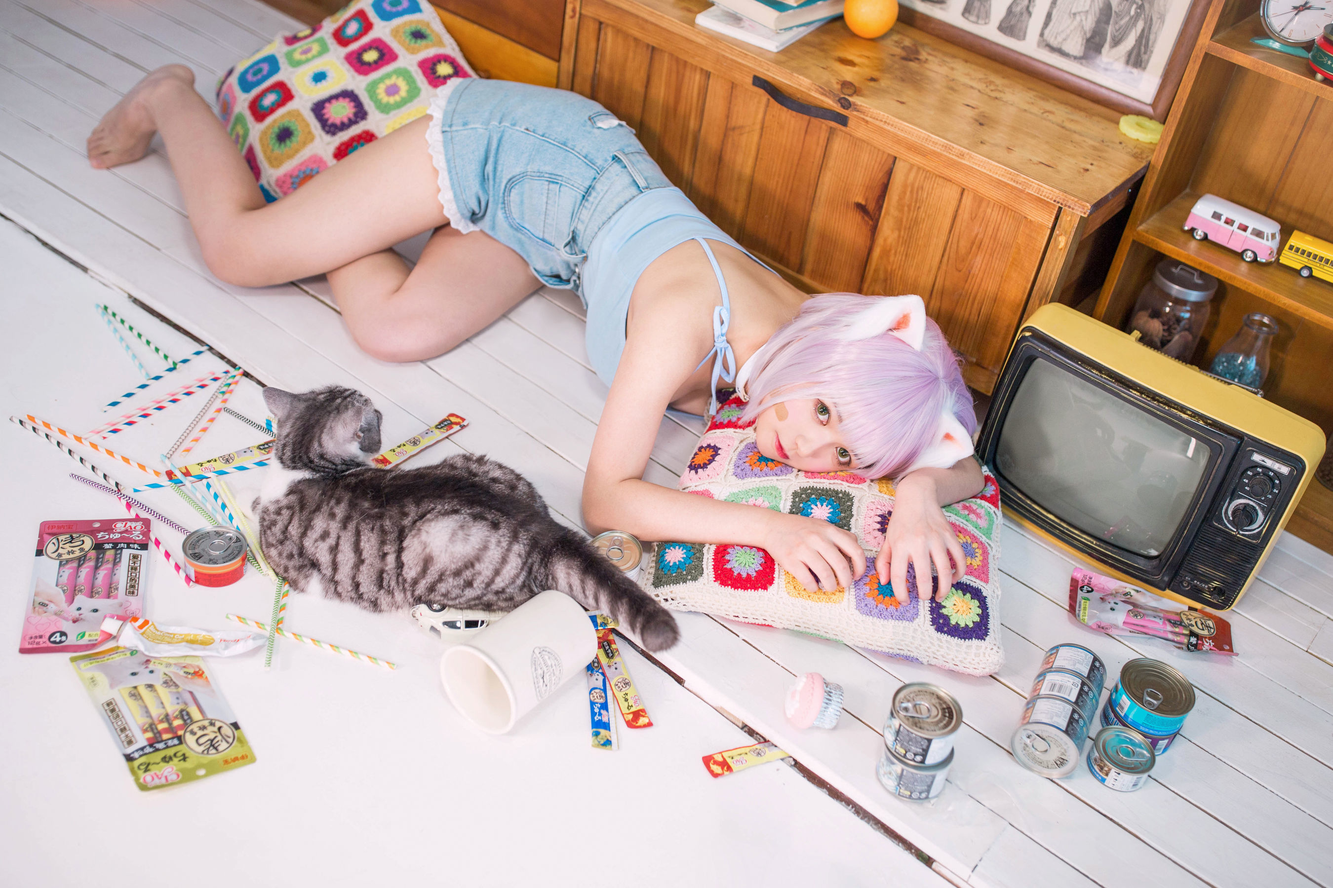 大眼萌妹黑猫猫OvO – 养猫小课堂 [35P] 2023-02-13 09:58:44 - 妍画集-妍画集